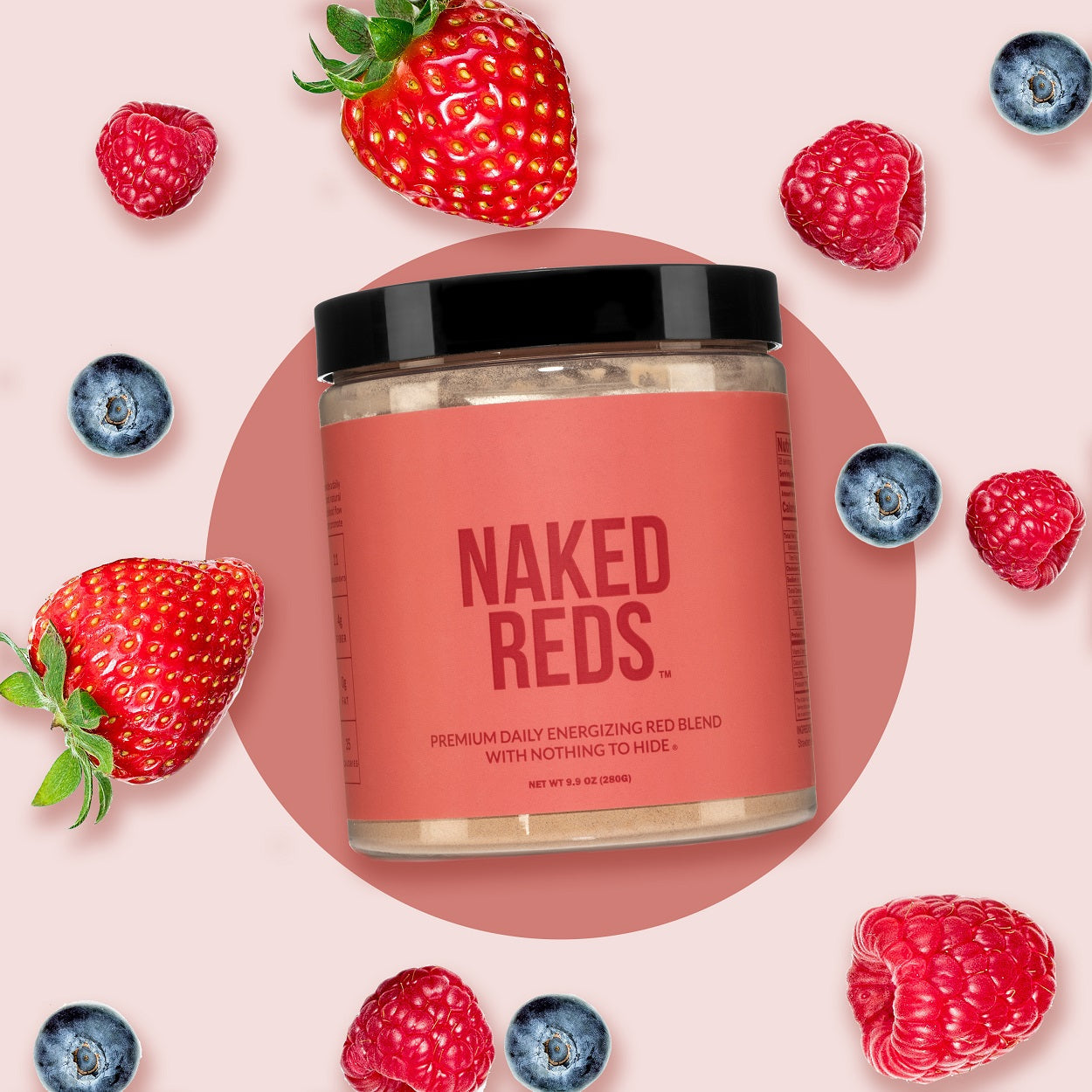 Red Fruit and Vegetable Blend Powder with a Practical Everyday Format
