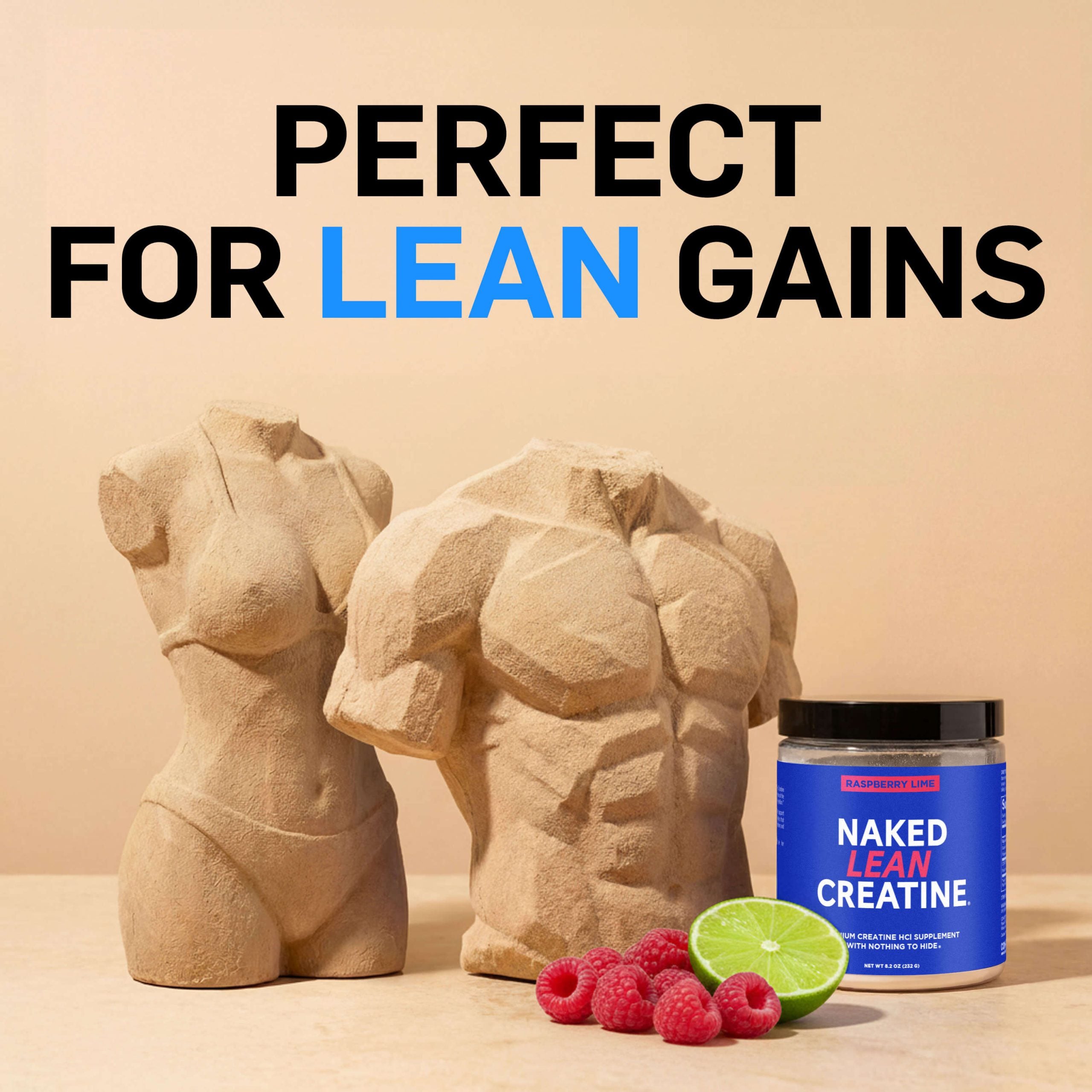 Raspberry Lime Creatine HCl Powder - Raspberry Lime for Flexible Active - Nutrition Use