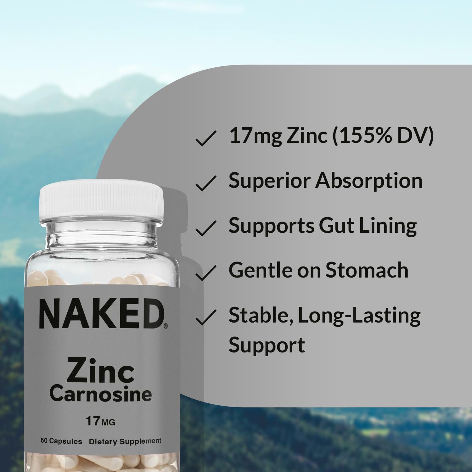 Daily Zinc Supplement - Zinc with a Practical Nutrition Supplement Format