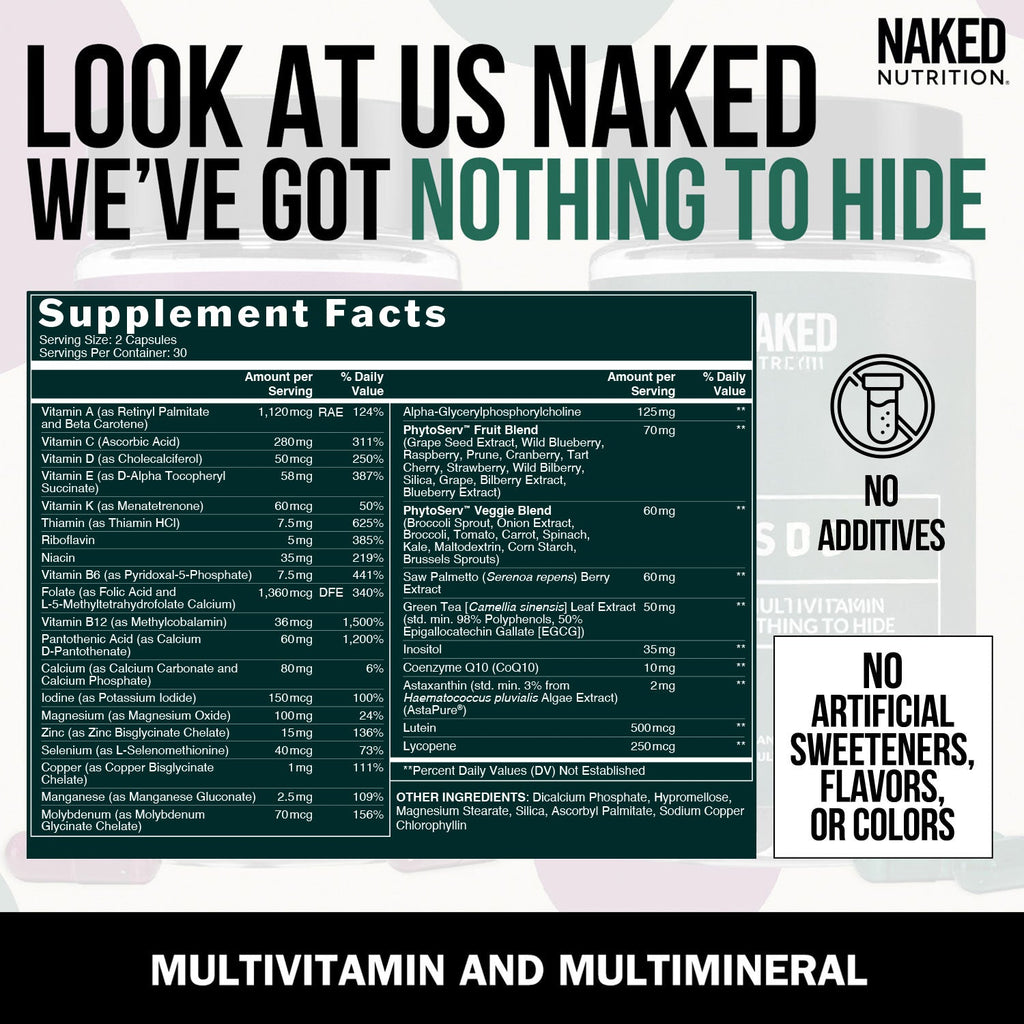 Multivitamin for Men - Mens with a Practical Nutrition Supplement Format