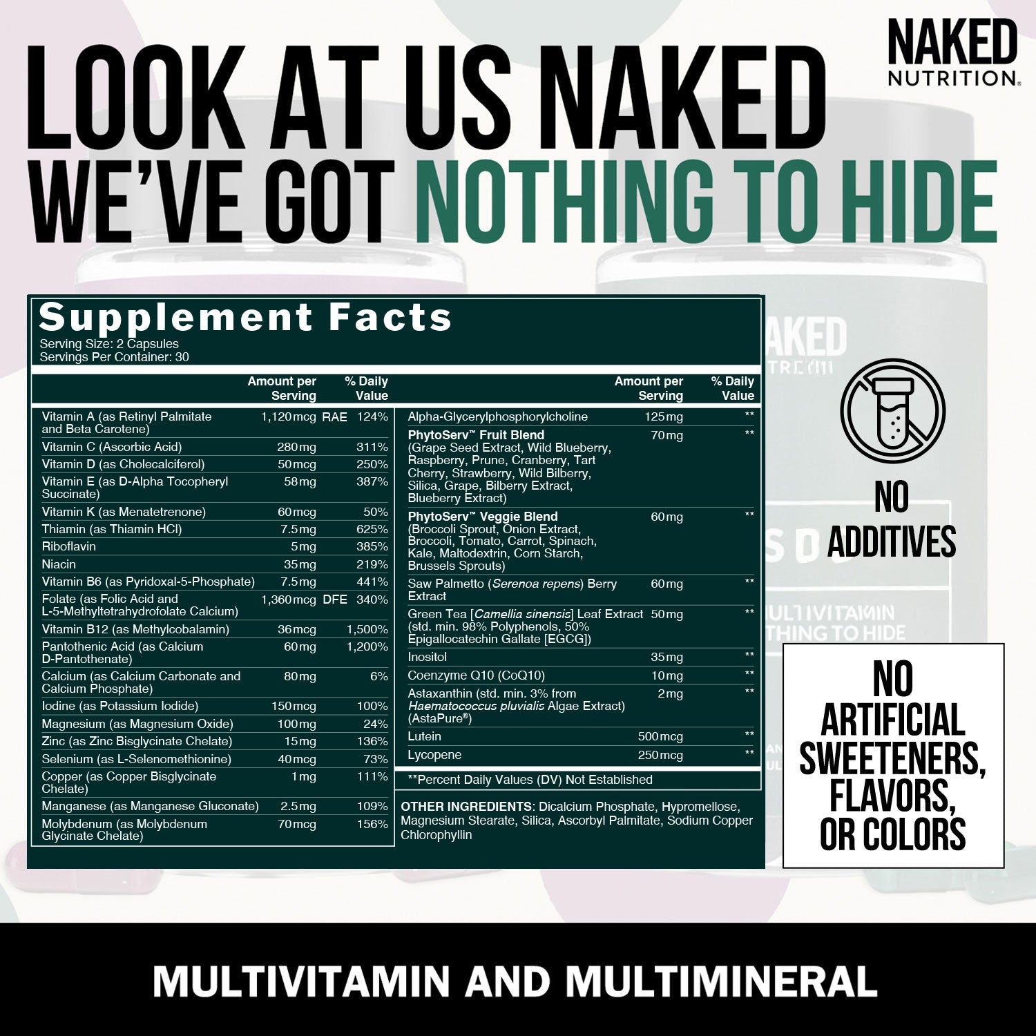 Multivitamin for Men - Mens with a Practical Nutrition Supplement Format