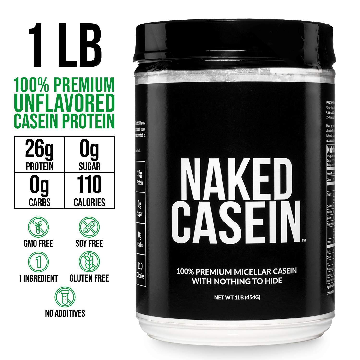 Micellar Casein Protein Powder with a Straightforward Protein Formula