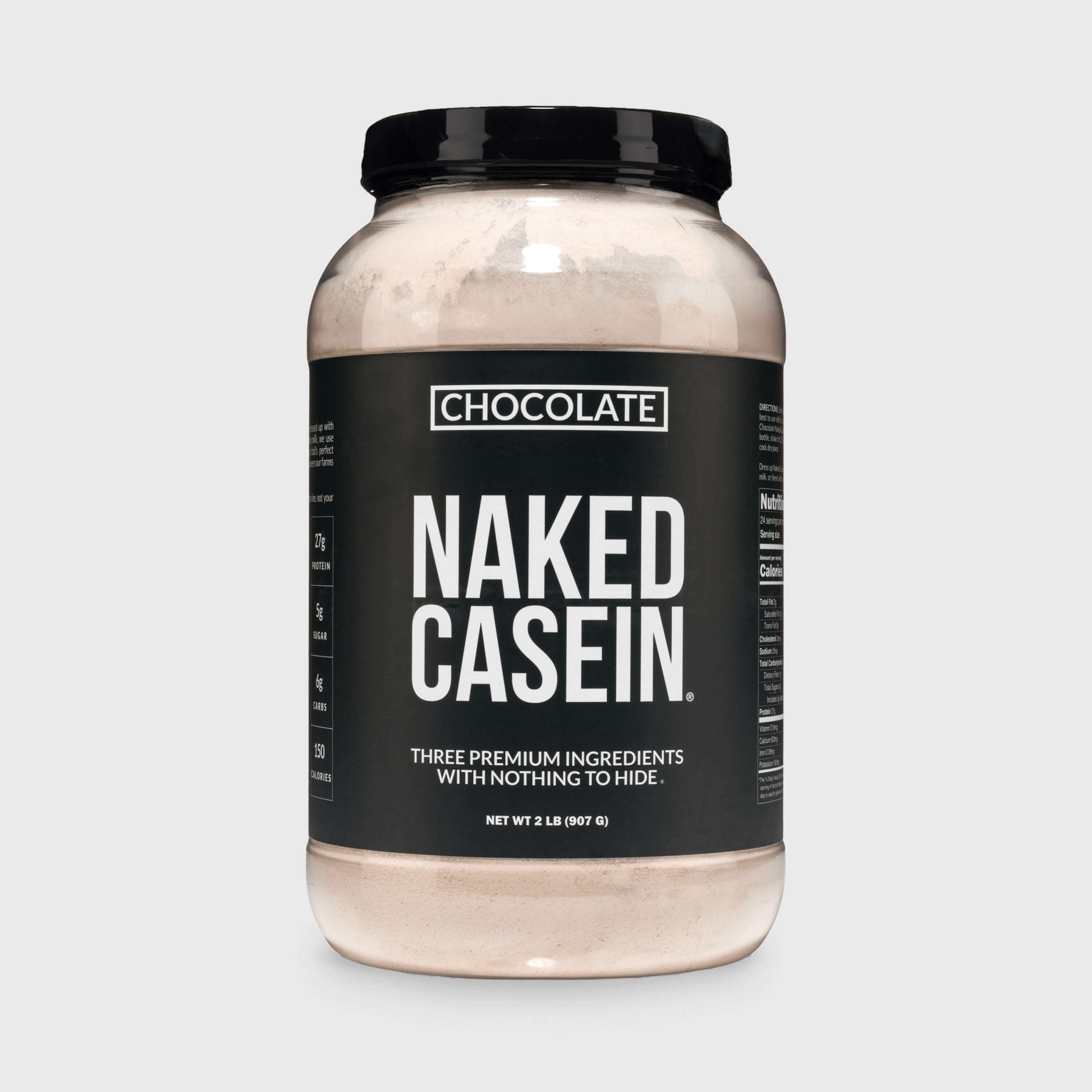 Chocolate Casein Protein Powder - Chocolate with a Straightforward Protein Formula