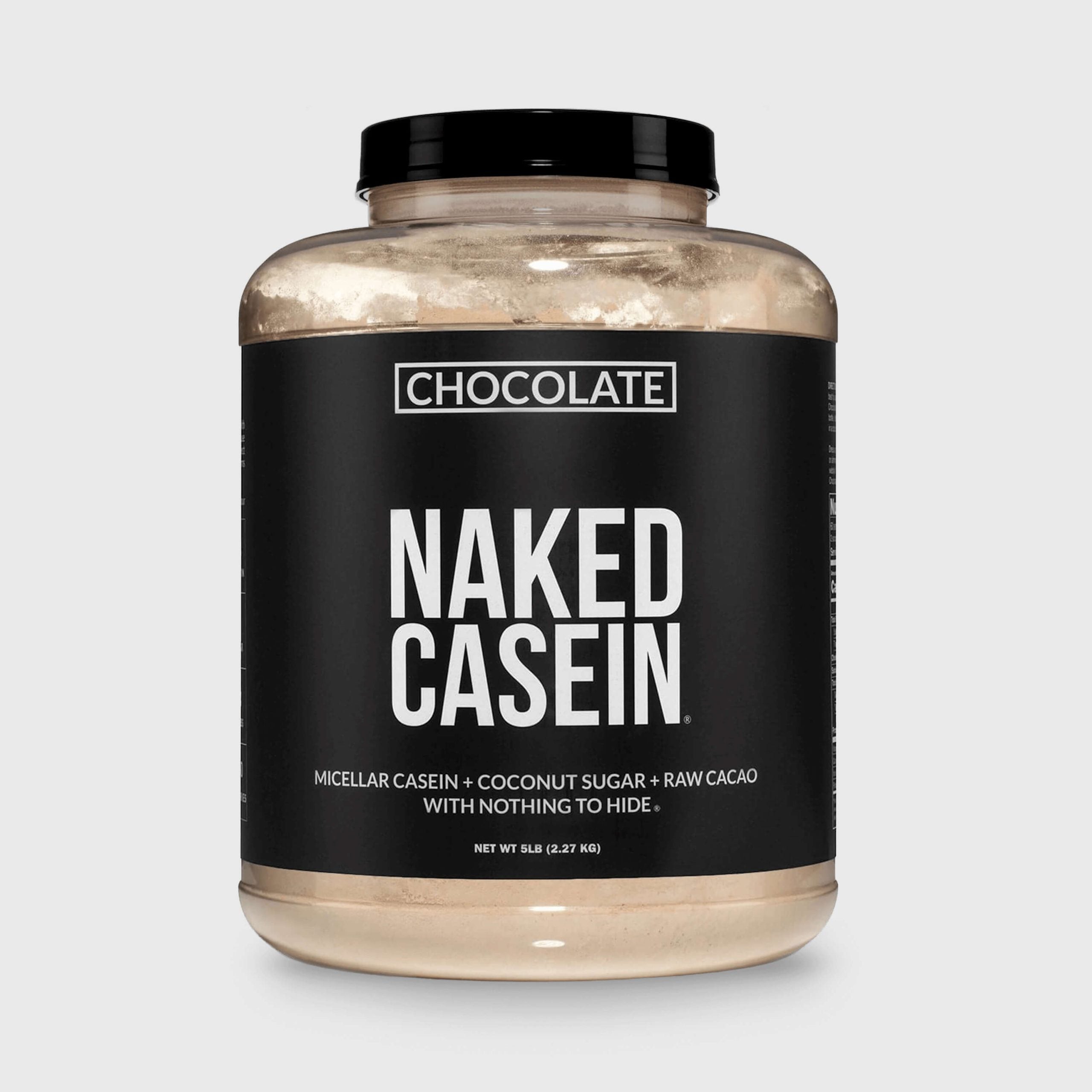 Chocolate Casein Protein Powder - 5LB - Chocolate with a Straightforward Protein Formula