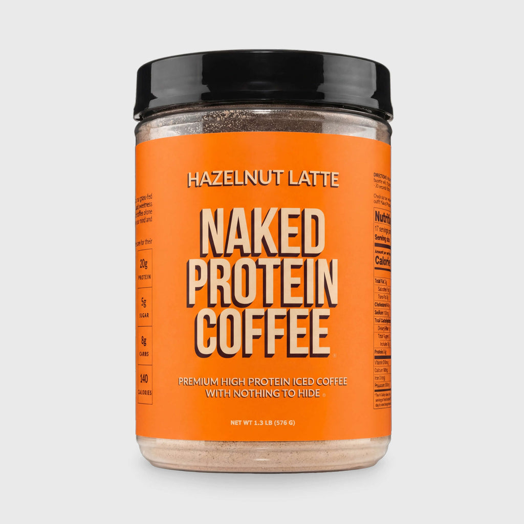 Hazelnut Latte Protein Iced Coffee - Hazelnut Latte for Easy Mixing at Home or On the Go