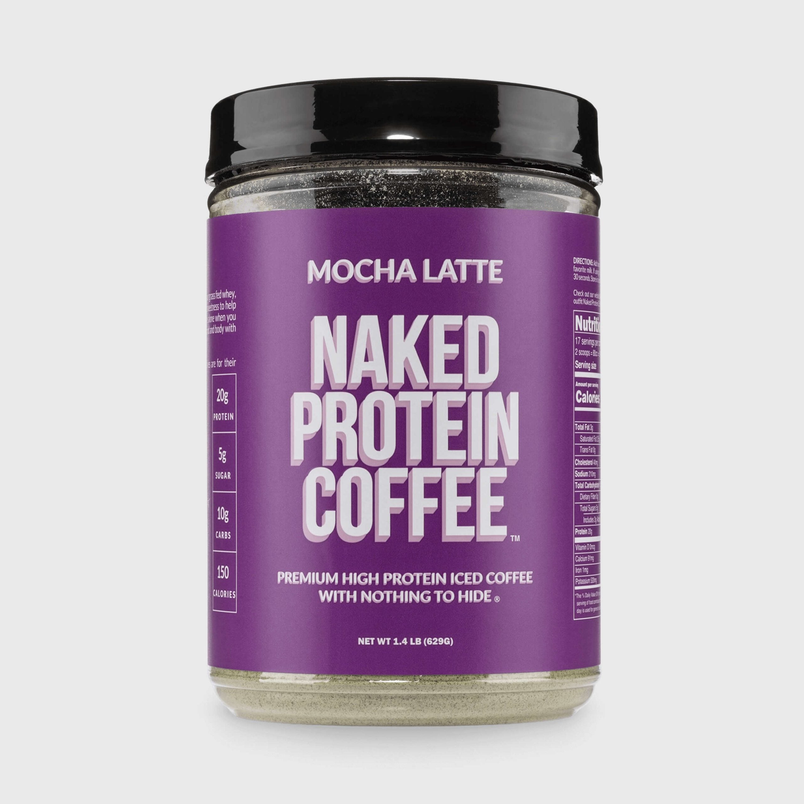 Mocha Latte Protein Iced Coffee - Mocha Latte for Easy Mixing at Home or On the Go