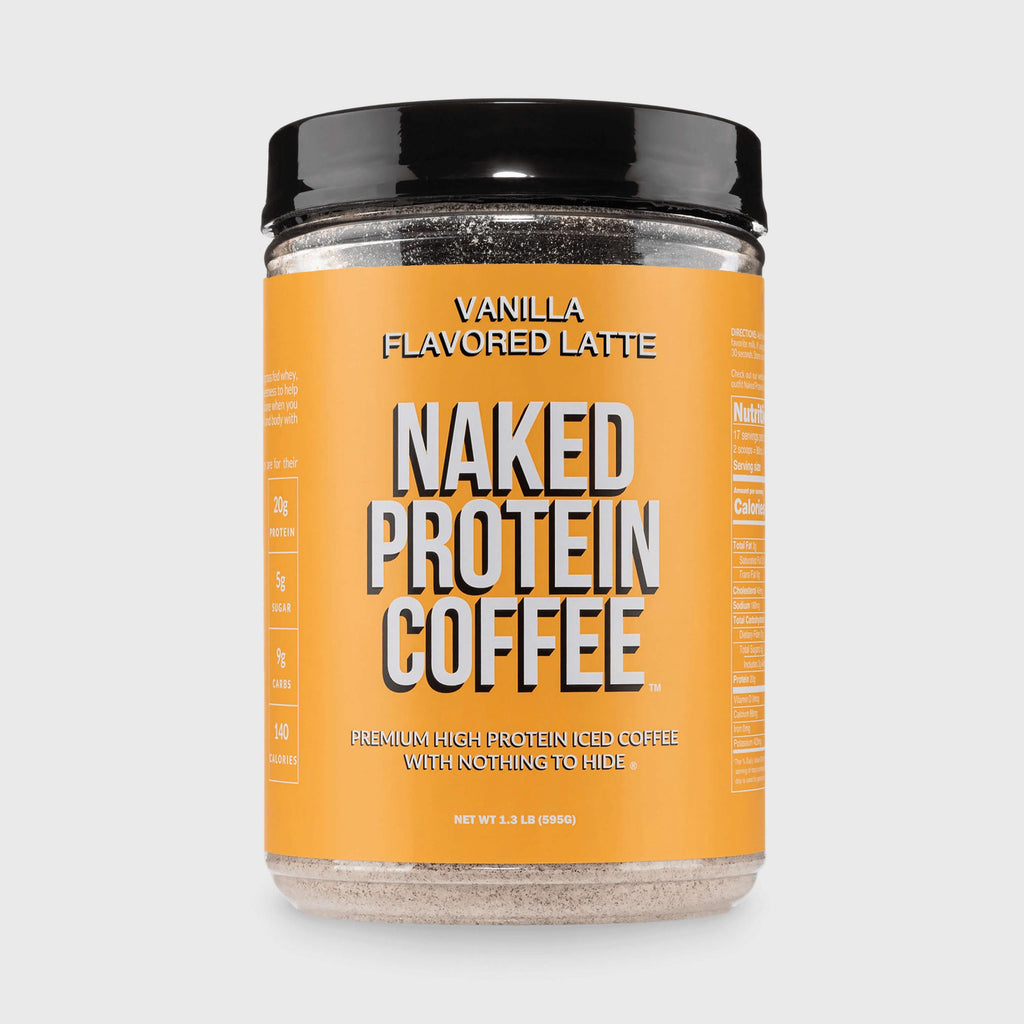 Vanilla Latte Protein Iced Coffee - Vanilla Latte for Easy Mixing at Home or On the Go