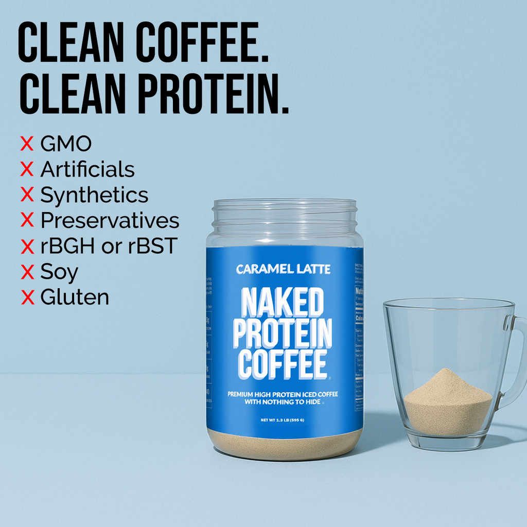 Caramel Latte Protein Iced Coffee - Caramel Latte for Easy Mixing at Home or On the Go
