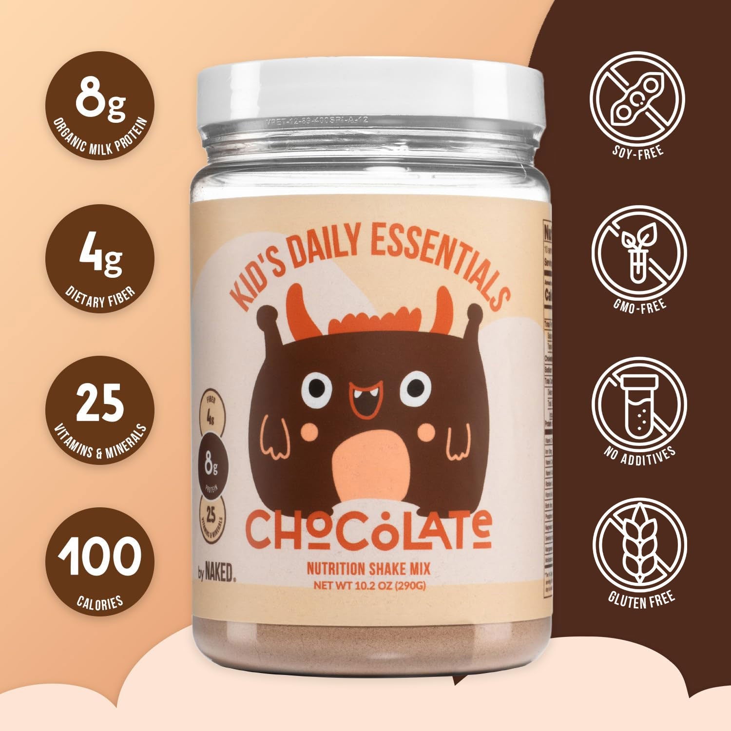 Kids Nutrition Shake - Chocolate Formula with a Practical Kids Nutrition Format