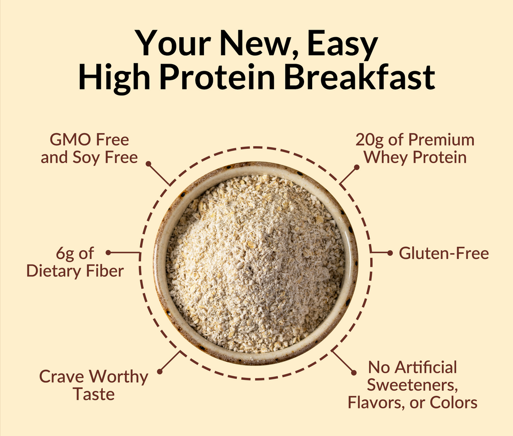 Cinnamon Roll Protein Oats - Cinnamon Roll with an Easy - Prep Protein Oat Formula