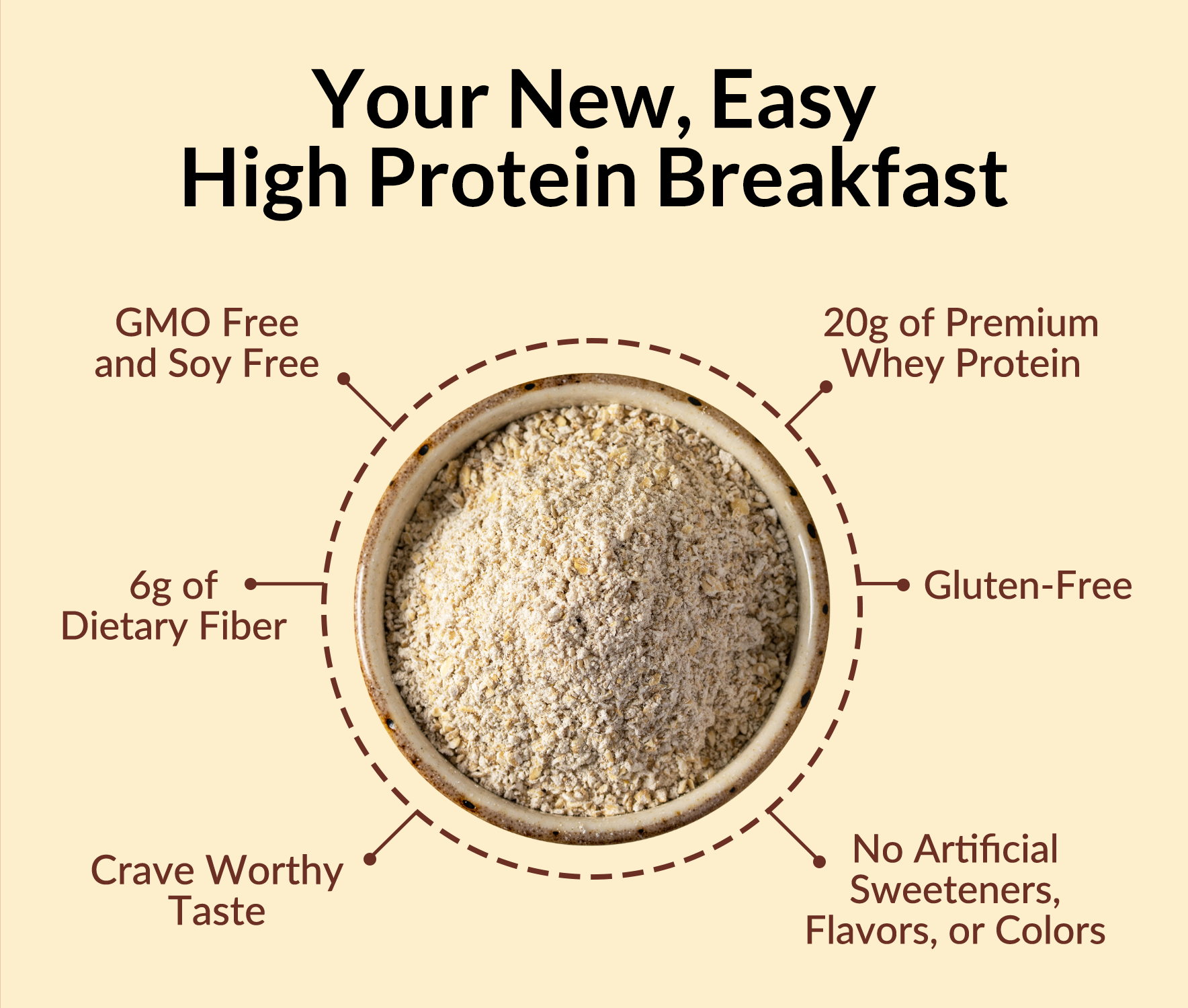 Cinnamon Roll Protein Oats - Cinnamon Roll with an Easy - Prep Protein Oat Formula