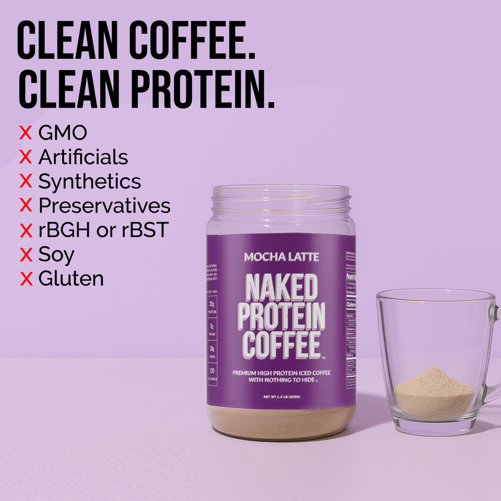Mocha Latte Protein Iced Coffee - Mocha Latte for Easy Mixing at Home or On the Go