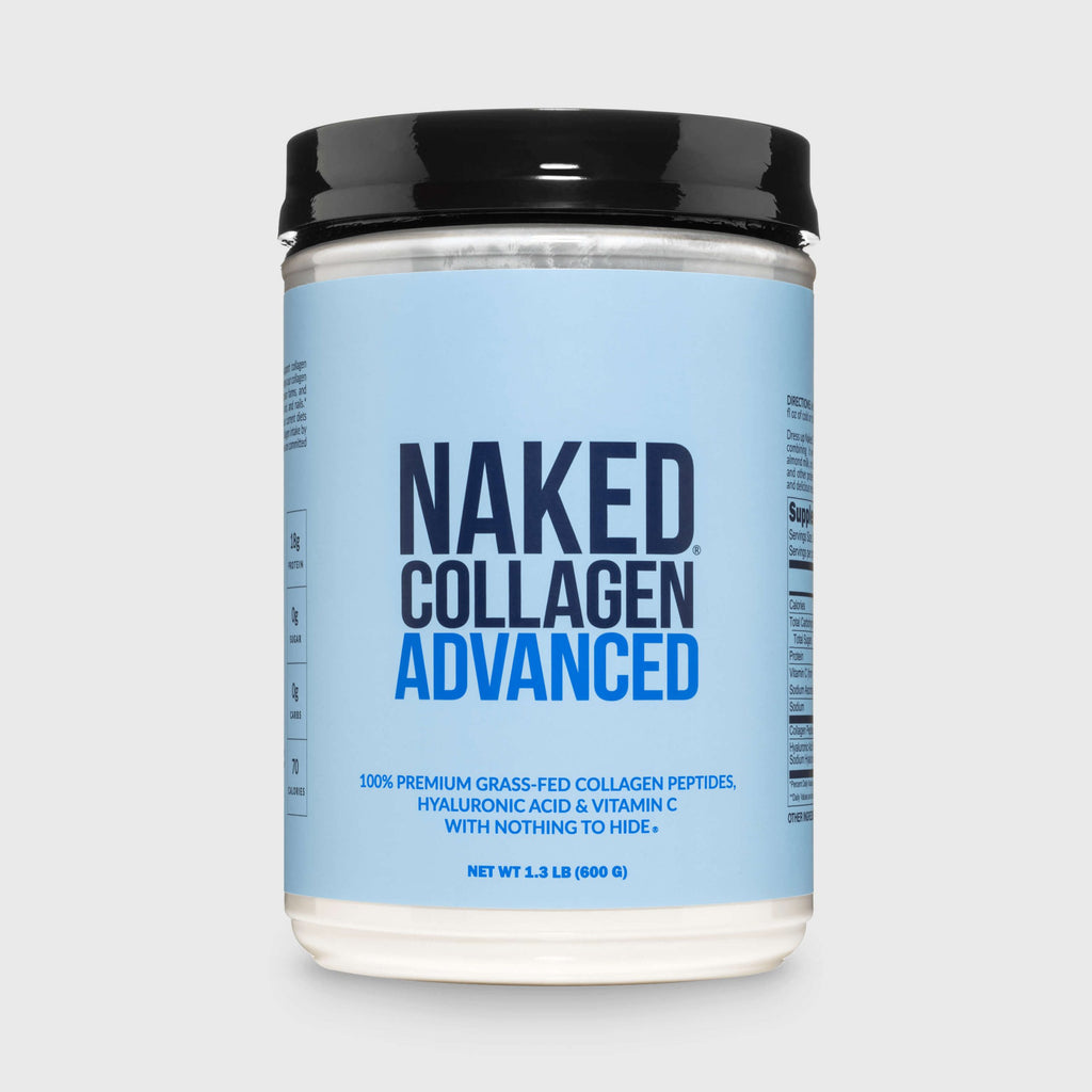 Collagen Peptides with Hyaluronic Acid - Advanced Collagen Peptides for Easy Mixing at Home or On the Go