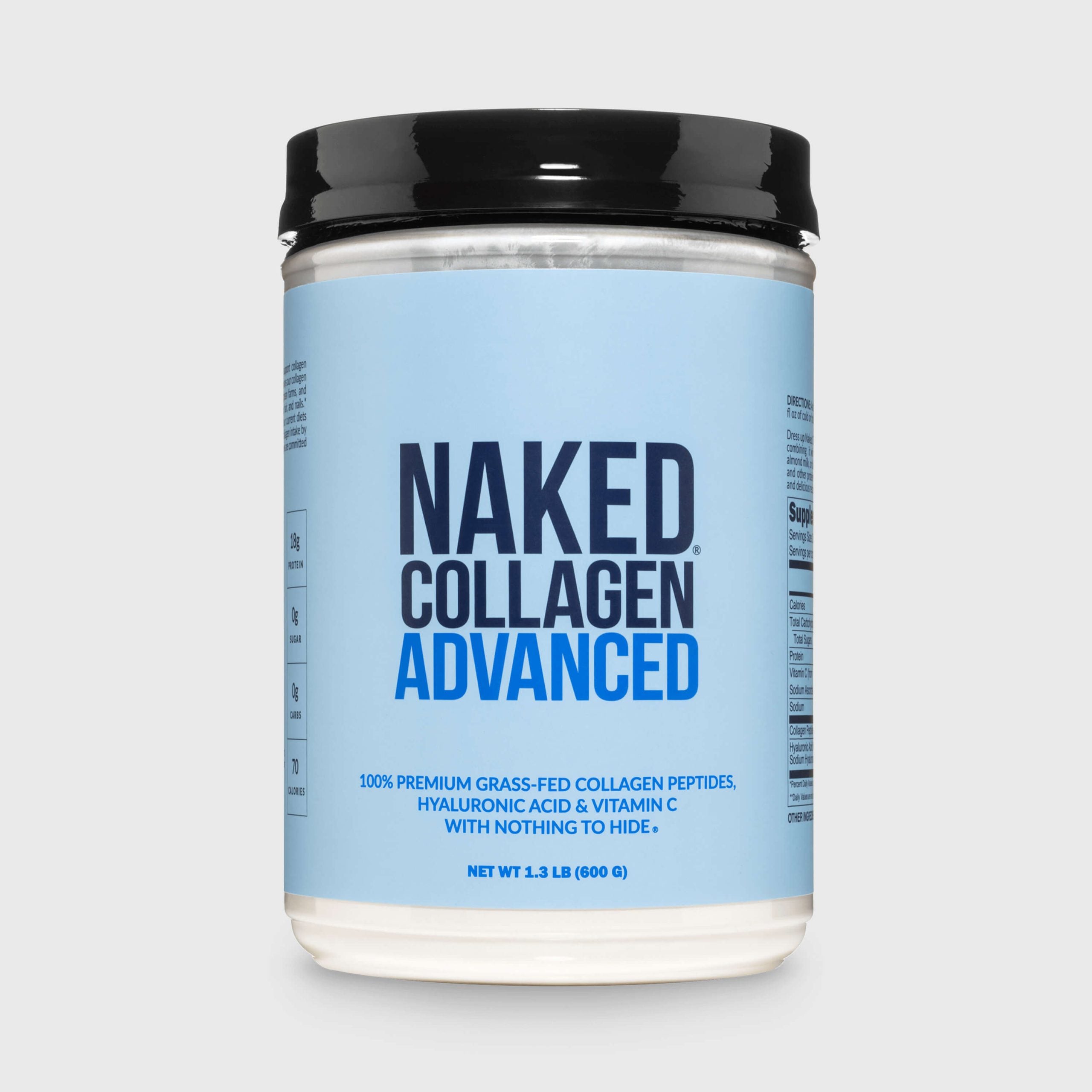 Collagen Peptides with Hyaluronic Acid - Advanced Collagen Peptides for Easy Mixing at Home or On the Go