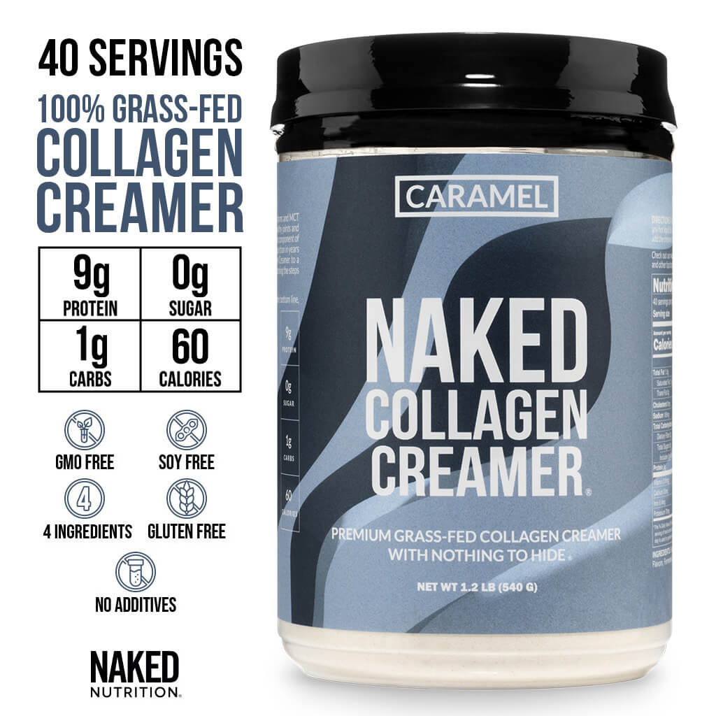 Caramel Coffee Creamer - Caramel Collagen Creamer for Easy Mixing at Home or On the Go