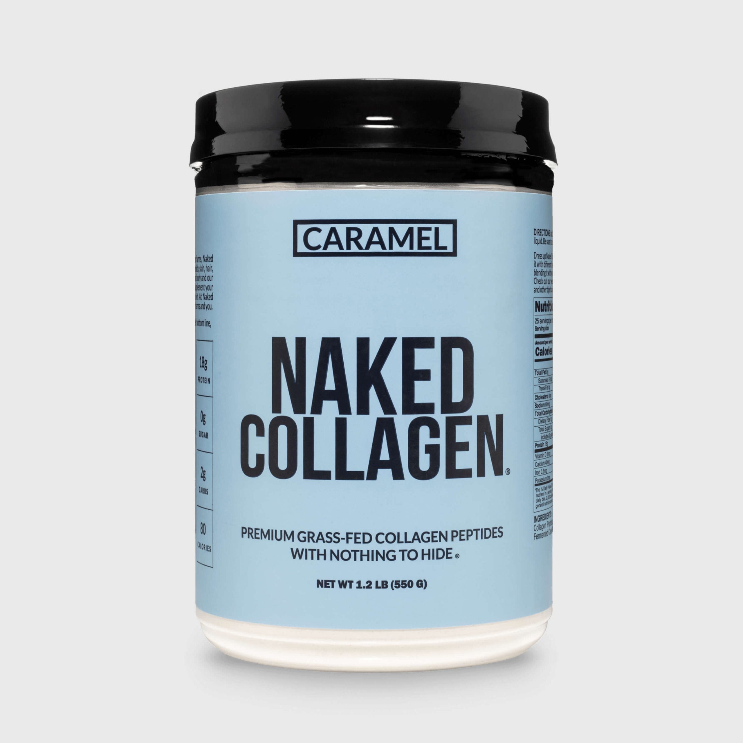Caramel Collagen Peptides Powder - Caramel Collagen Peptides for Easy Mixing at Home or On the Go