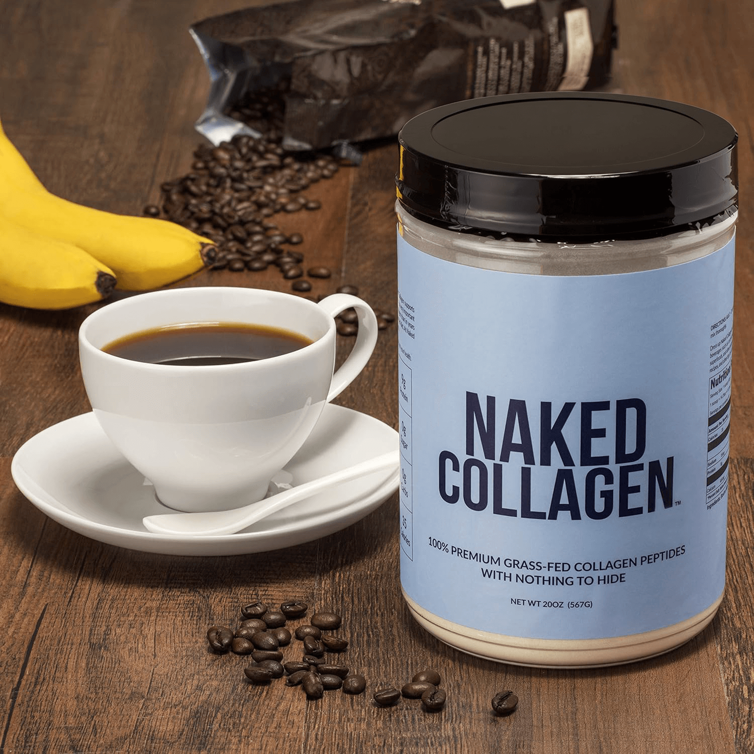 Collagen Peptides Protein Powder - Collagen Peptides for Easy Mixing at Home or On the Go