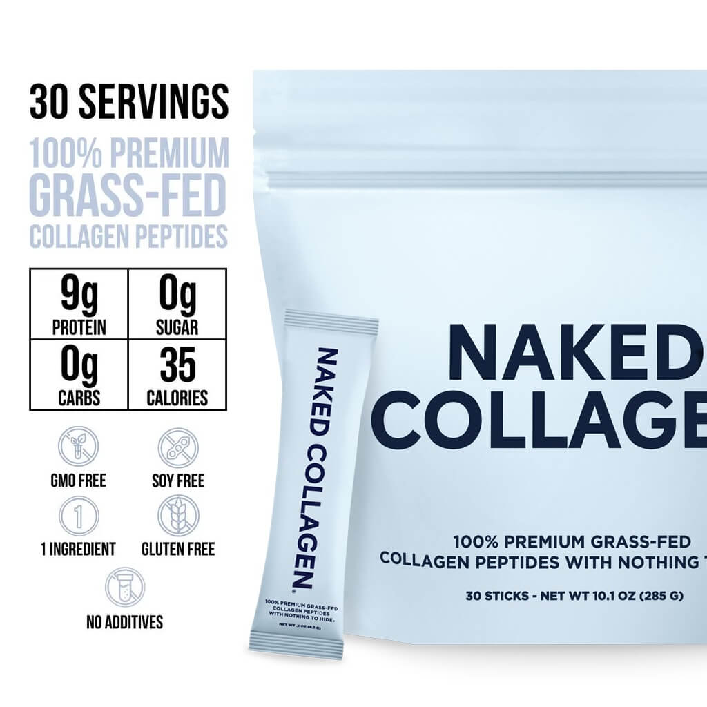 Collagen Peptides Packets - Stick Packs for Easy Mixing at Home or On the Go