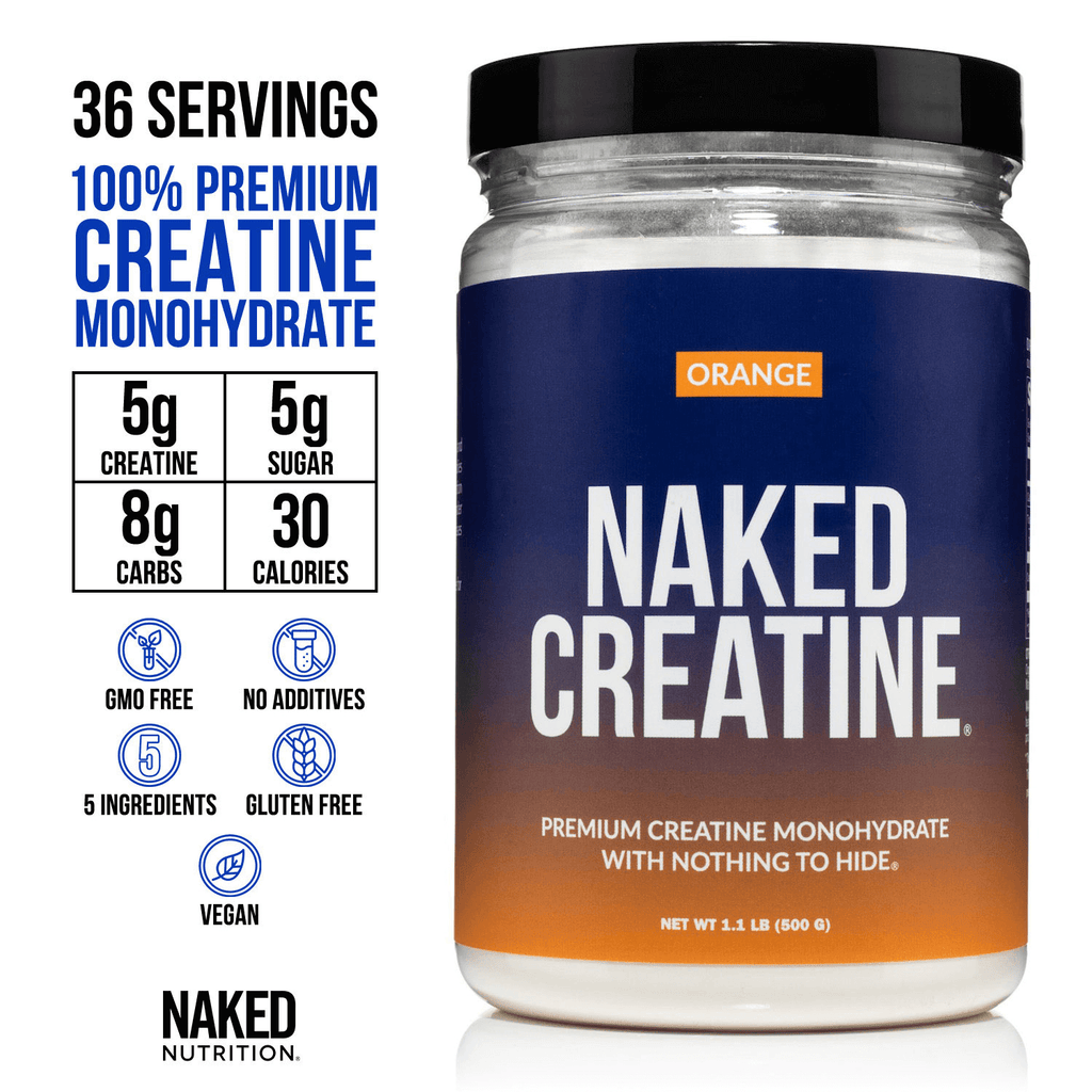 Orange Creatine Monohydrate Powder - Orange for Flexible Active - Nutrition Use