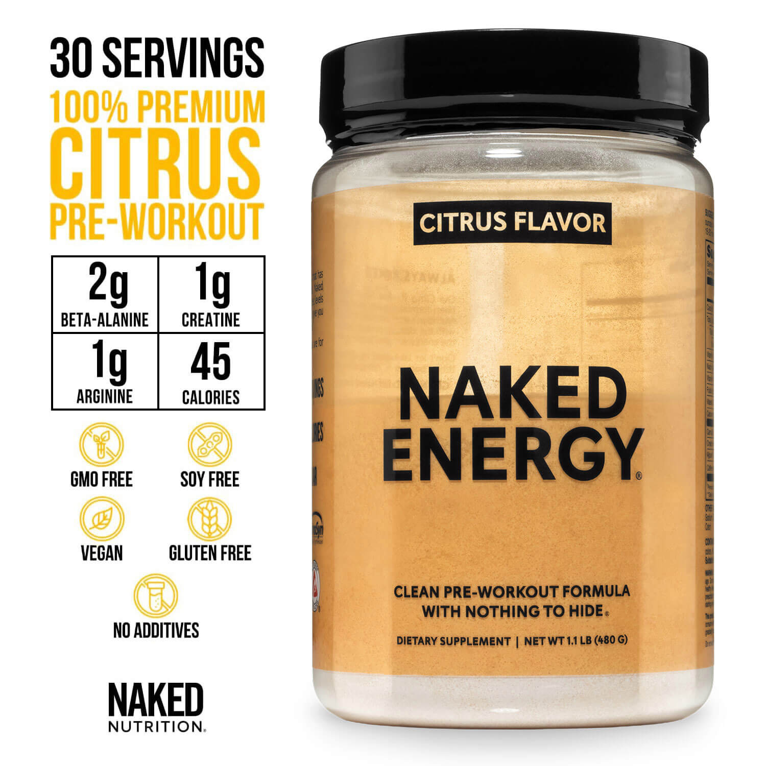 Citrus Pre Workout Supplement - Citrus for Flexible Active - Nutrition Use