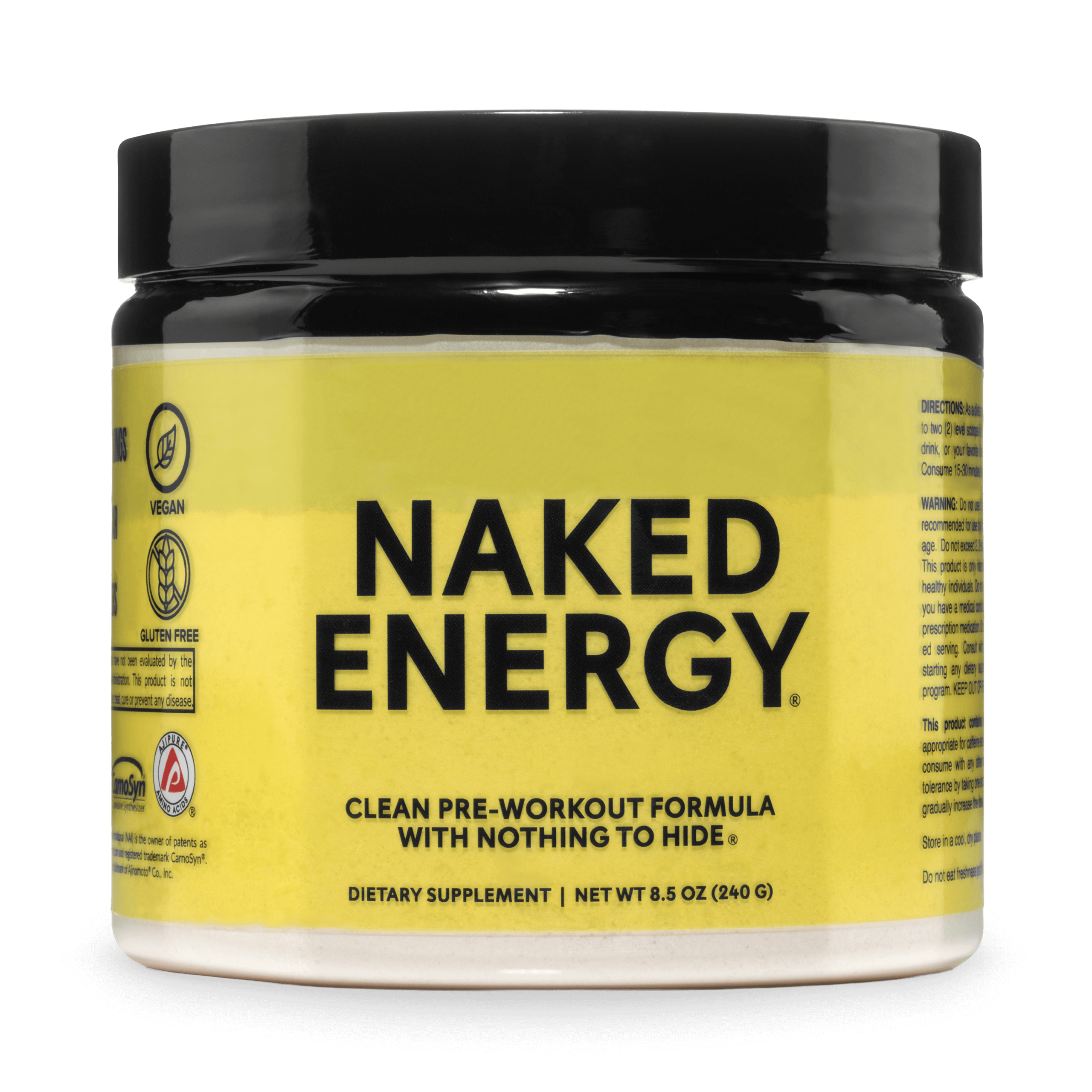 Pre Workout Supplement - Unflavored for Flexible Active - Nutrition Use