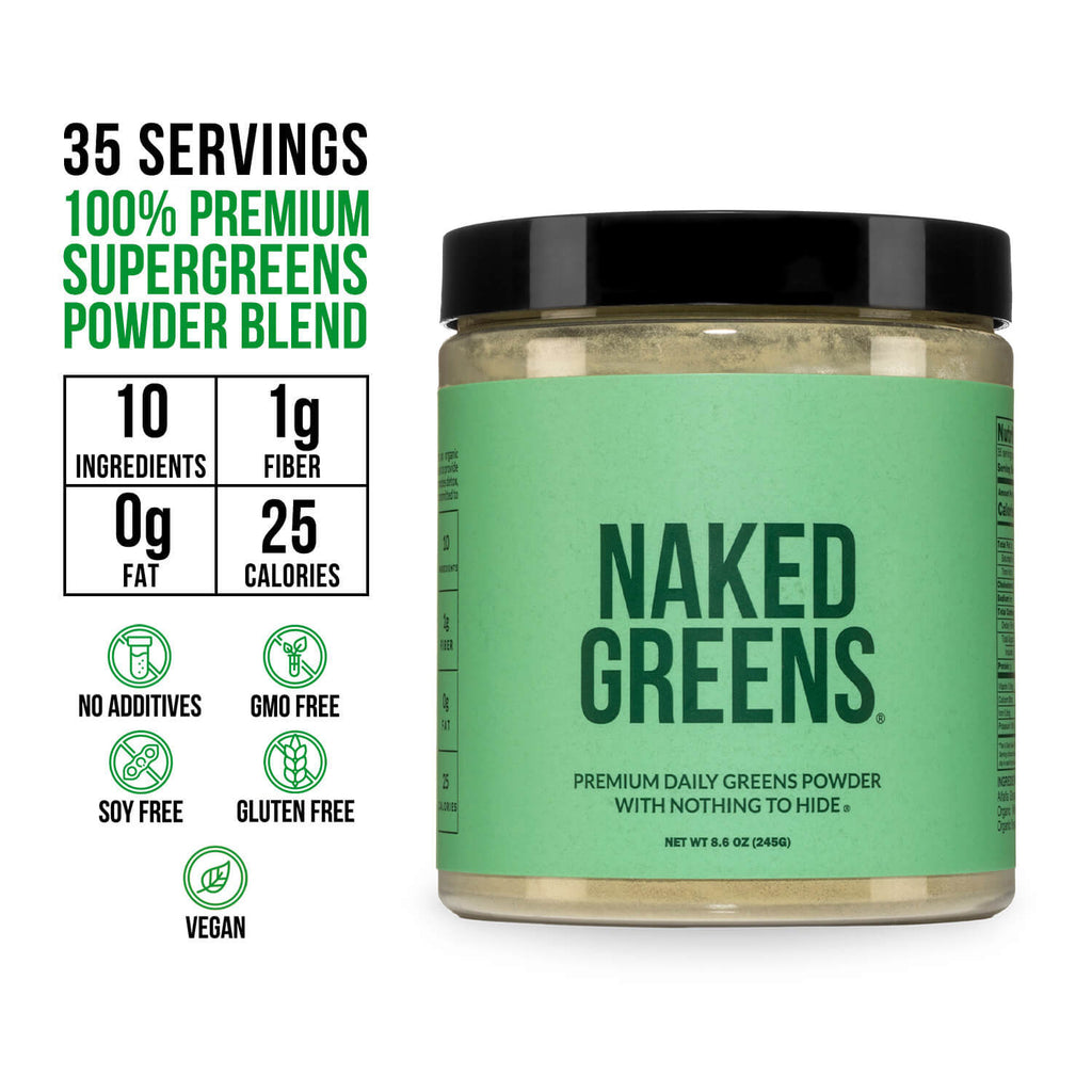 Organic Greens, Prebiotic and Probiotic Powder with a Practical Everyday Format