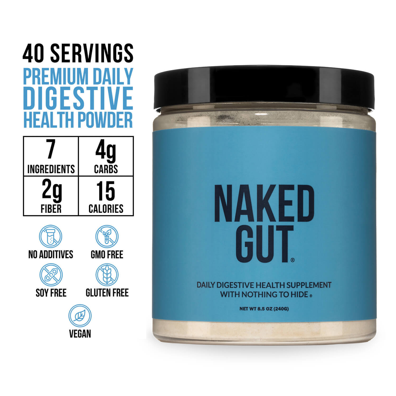 Prebiotic, Probiotic and Fiber Supplement with a Practical Everyday Format