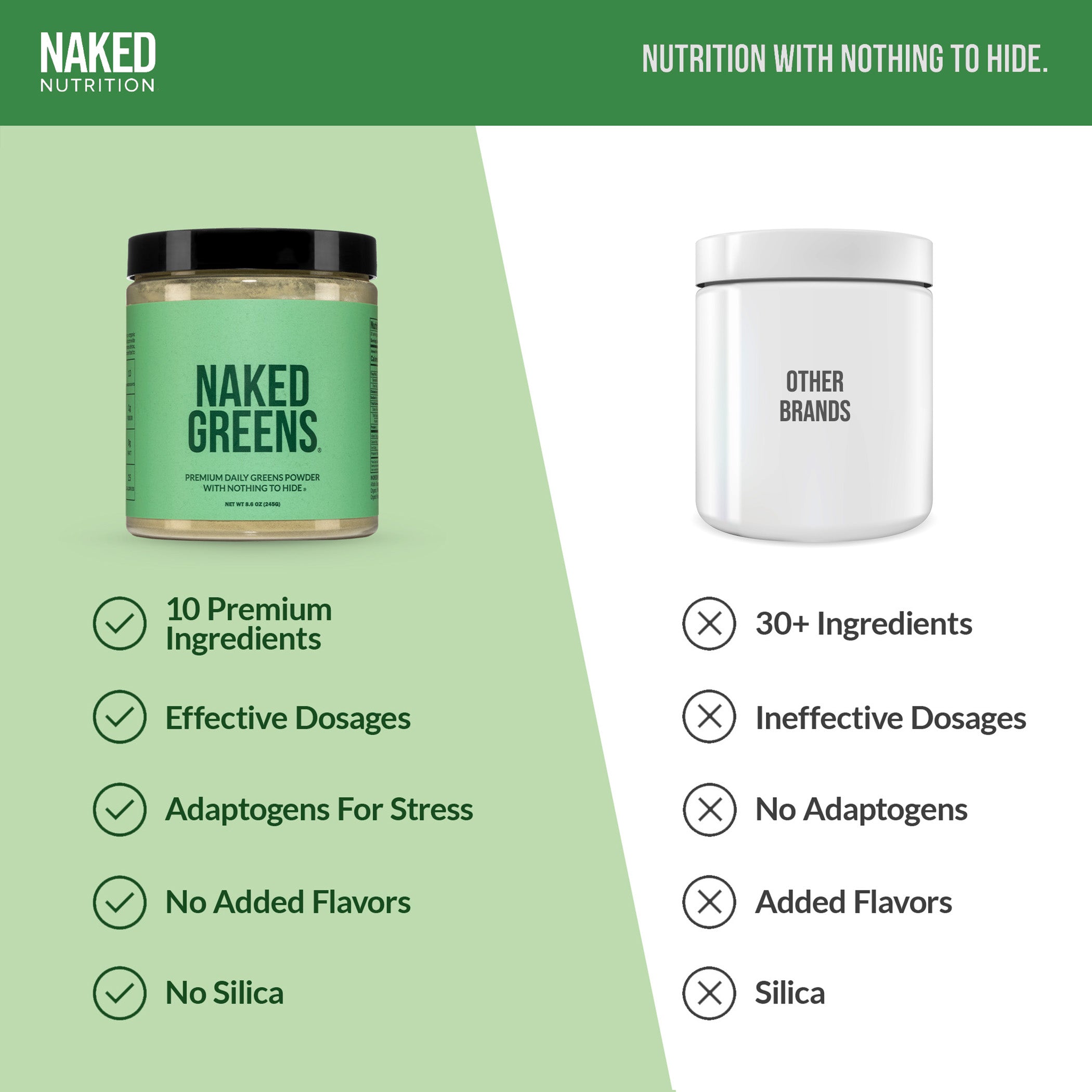 Organic Greens, Prebiotic and Probiotic Powder with a Practical Everyday Format
