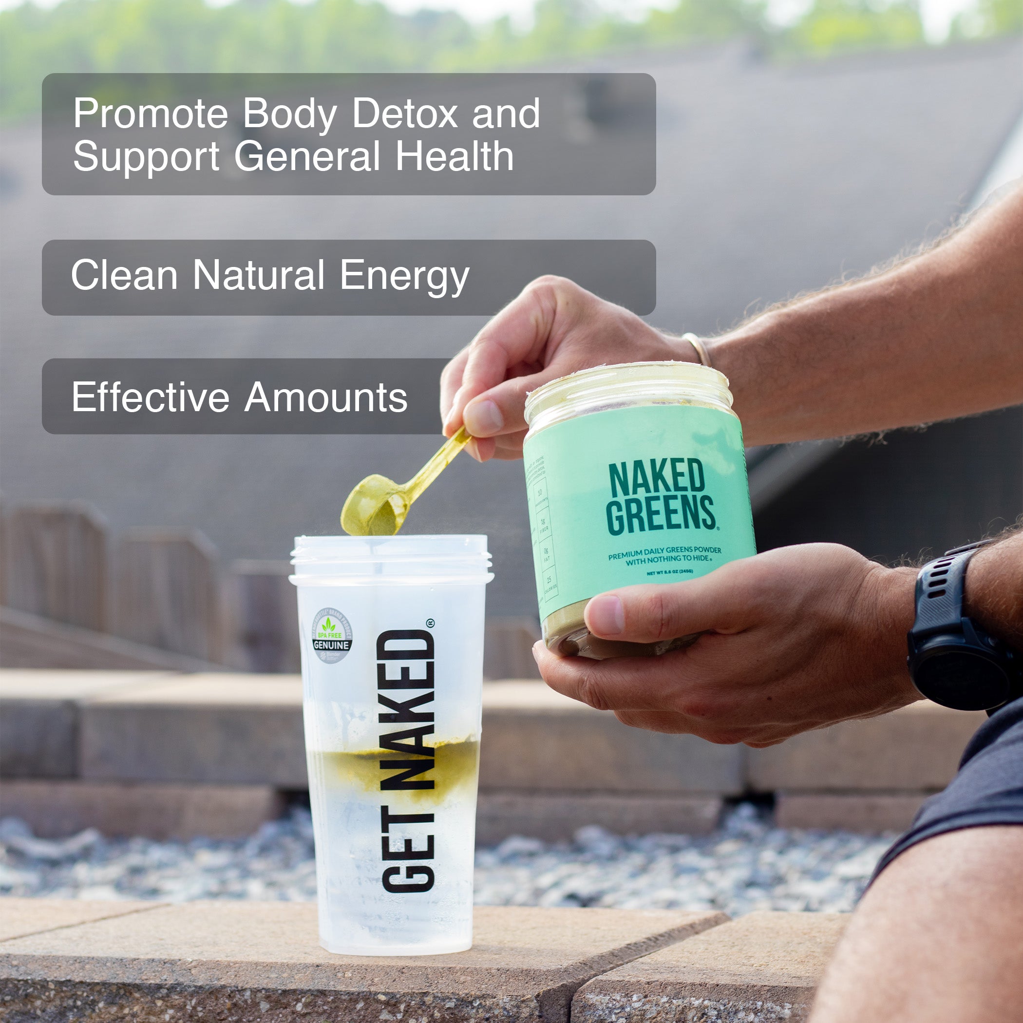 Organic Greens, Prebiotic and Probiotic Powder with a Practical Everyday Format