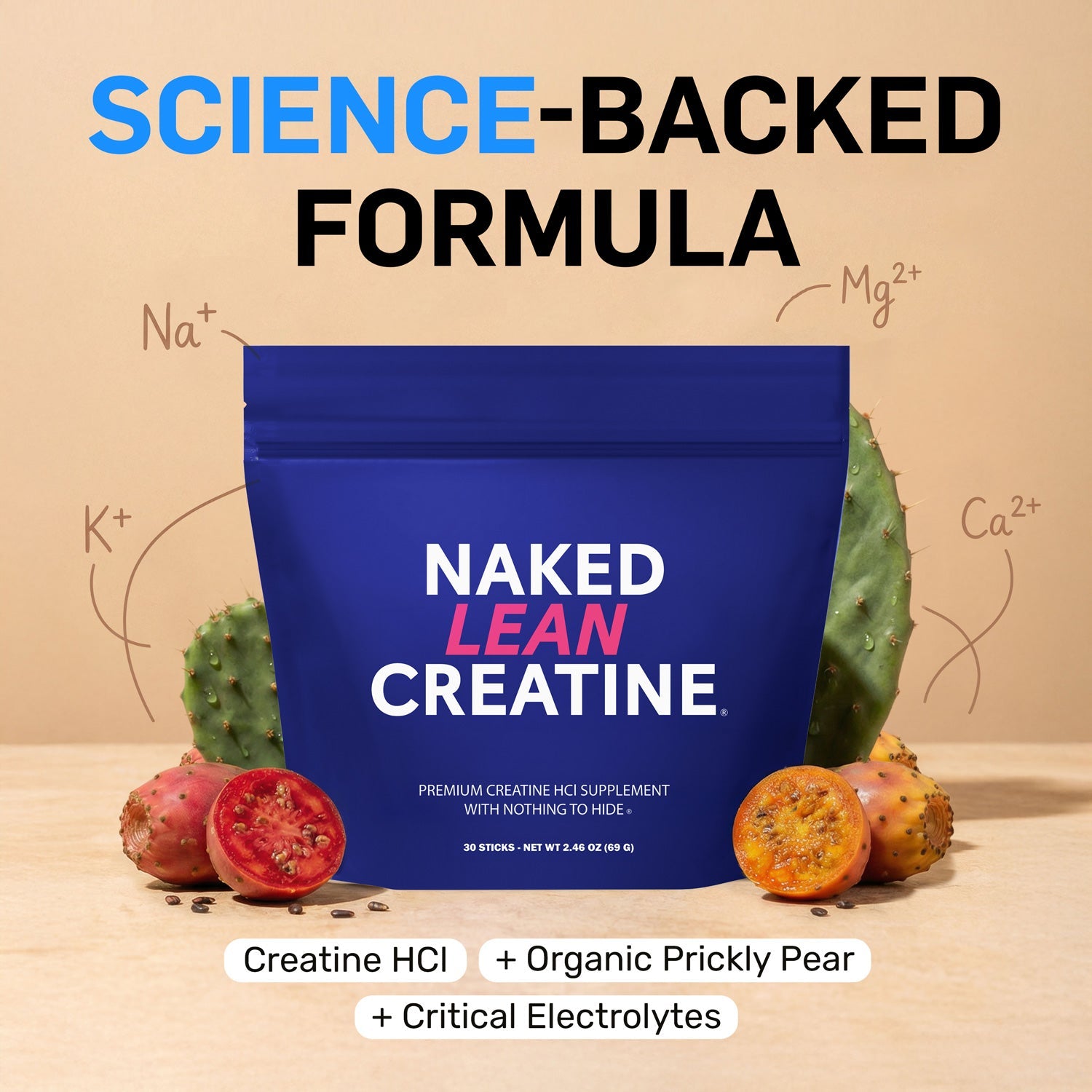 Creatine HCl Travel Packets - Stick Packs for Flexible Active - Nutrition Use