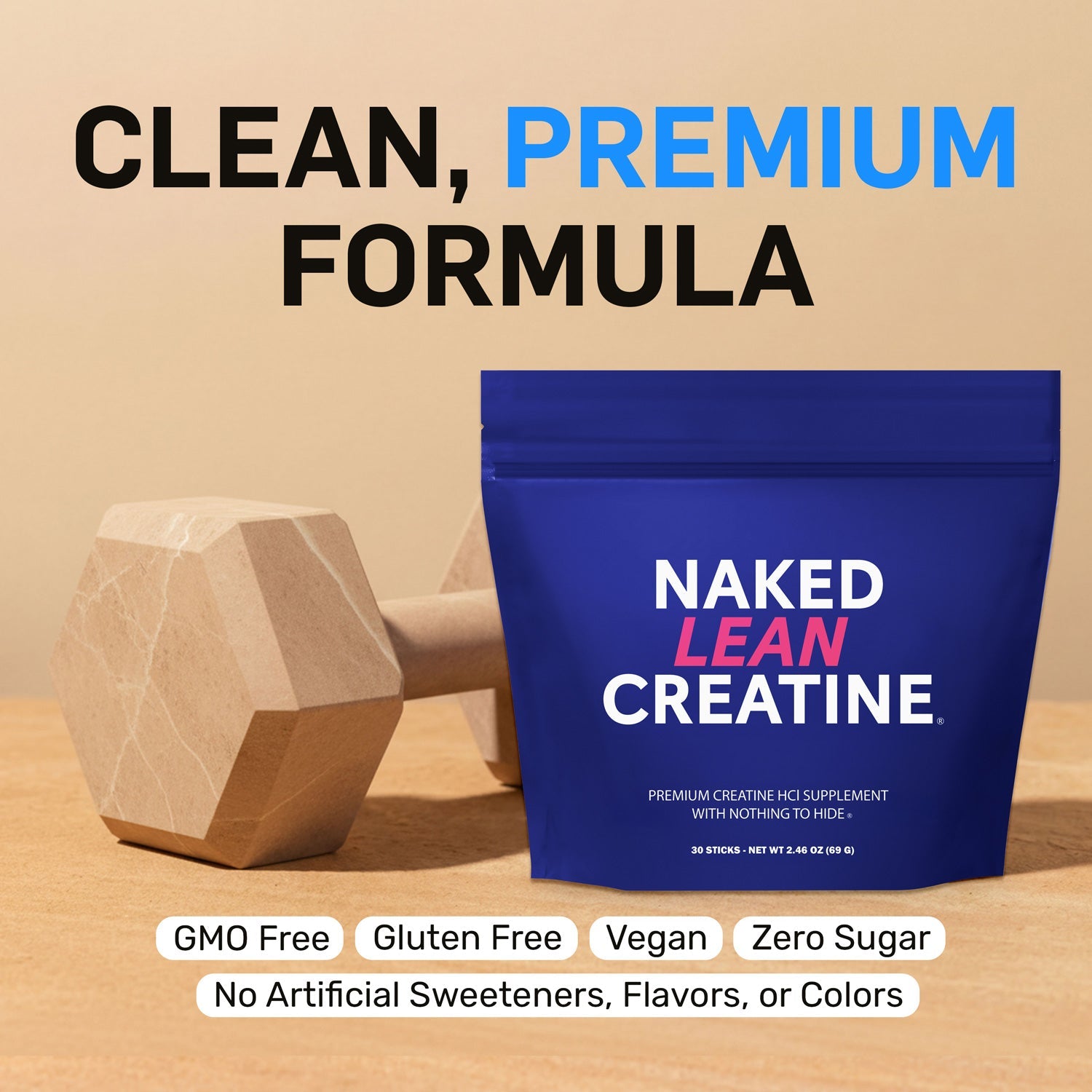 Creatine HCl Travel Packets - Stick Packs for Flexible Active - Nutrition Use