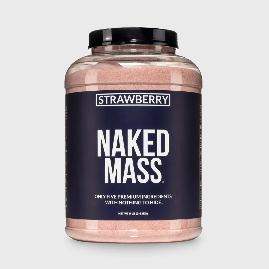 Strawberry Mass Gainer Protein Supplement - Strawberry for Blending into Daily Nutrition Shakes
