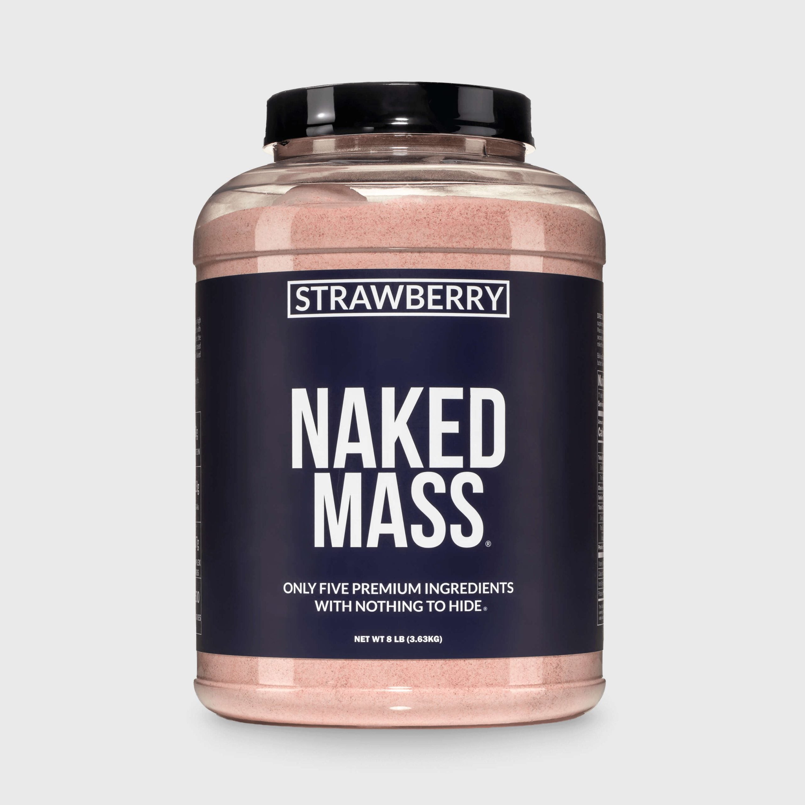 Strawberry Mass Gainer Protein Supplement - Strawberry for Blending into Daily Nutrition Shakes