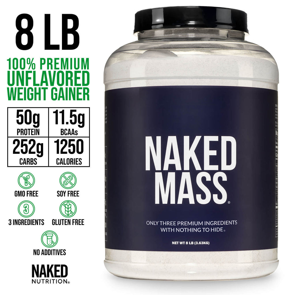 Mass Gainer Protein Supplement - Unflavored for Blending into Daily Nutrition Shakes