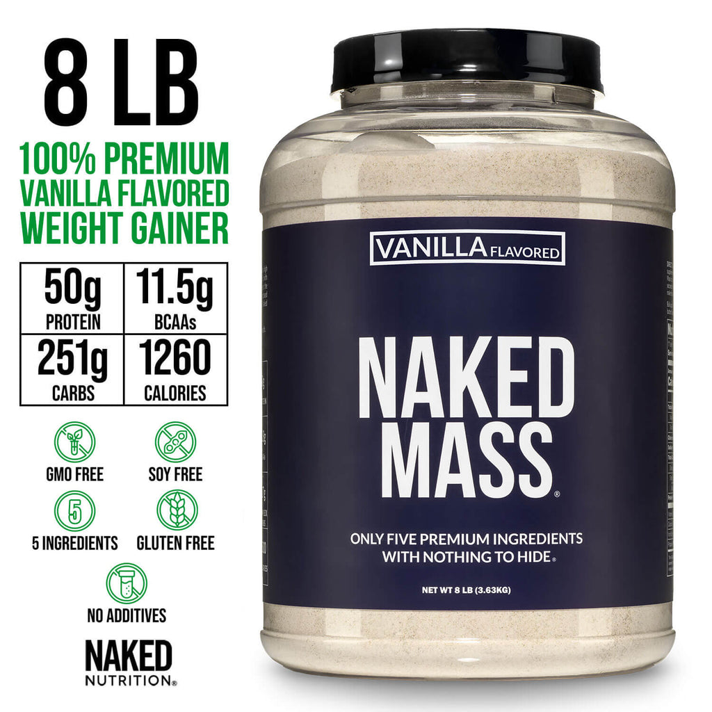 Vanilla Mass Gainer Protein Supplement - Vanilla for Blending into Daily Nutrition Shakes