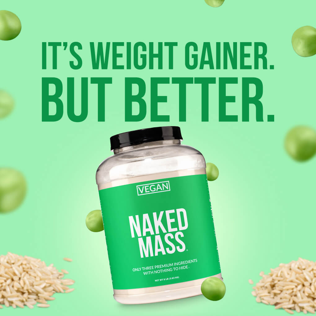 Vegan Mass Gainer Supplement - Unflavored (Vegan) for Blending into Daily Nutrition Shakes