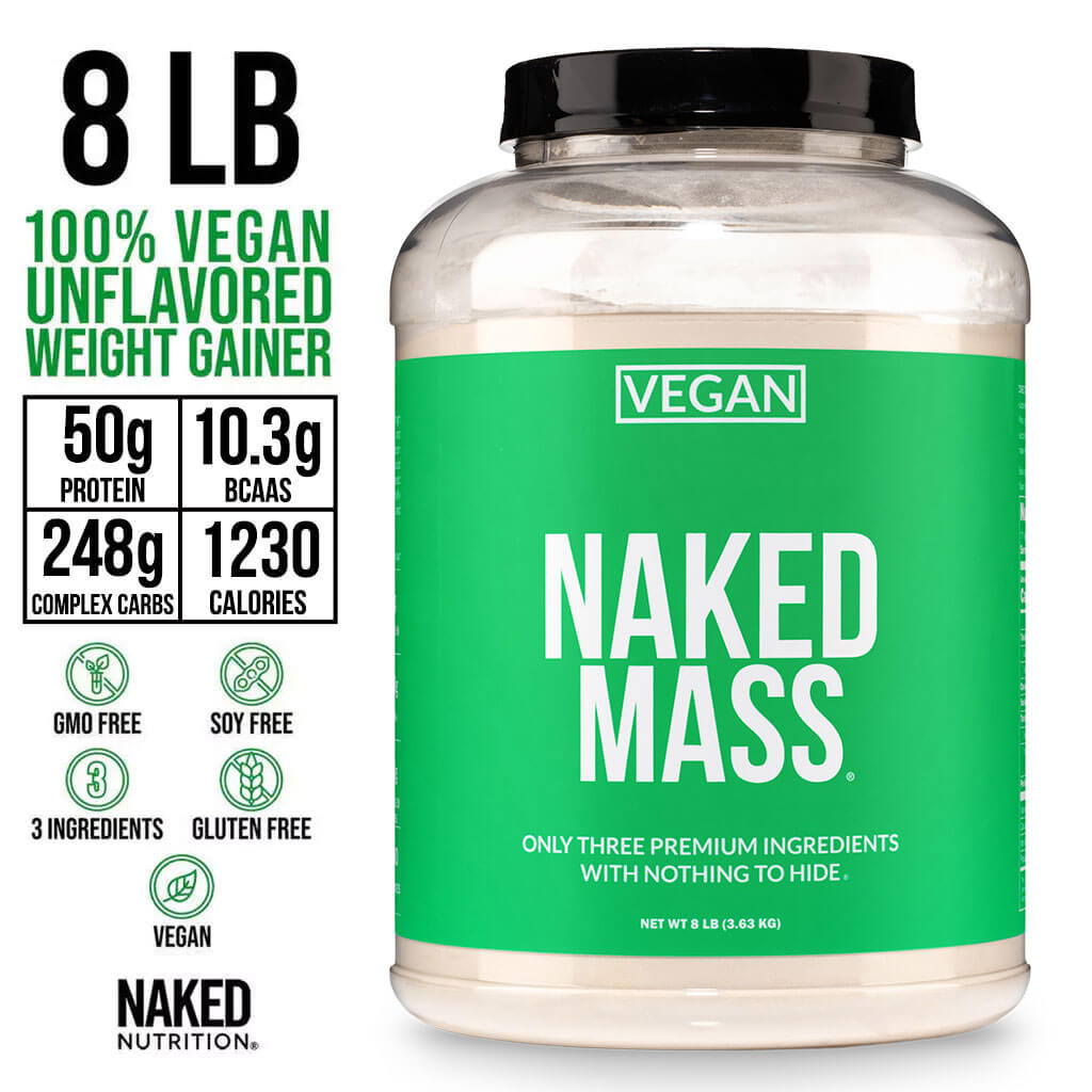 Vegan Mass Gainer Supplement - Unflavored (Vegan) for Blending into Daily Nutrition Shakes