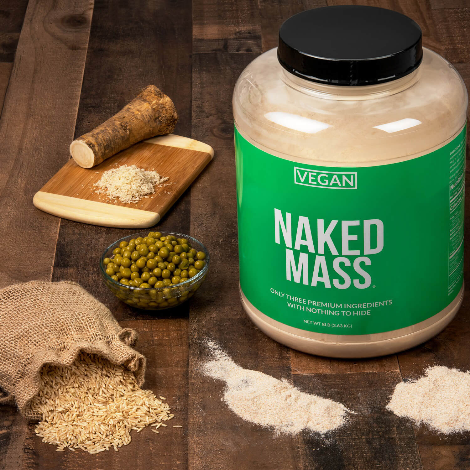 Chocolate Vegan Mass Gainer Supplement - Chocolate (Vegan) for Blending into Daily Nutrition Shakes