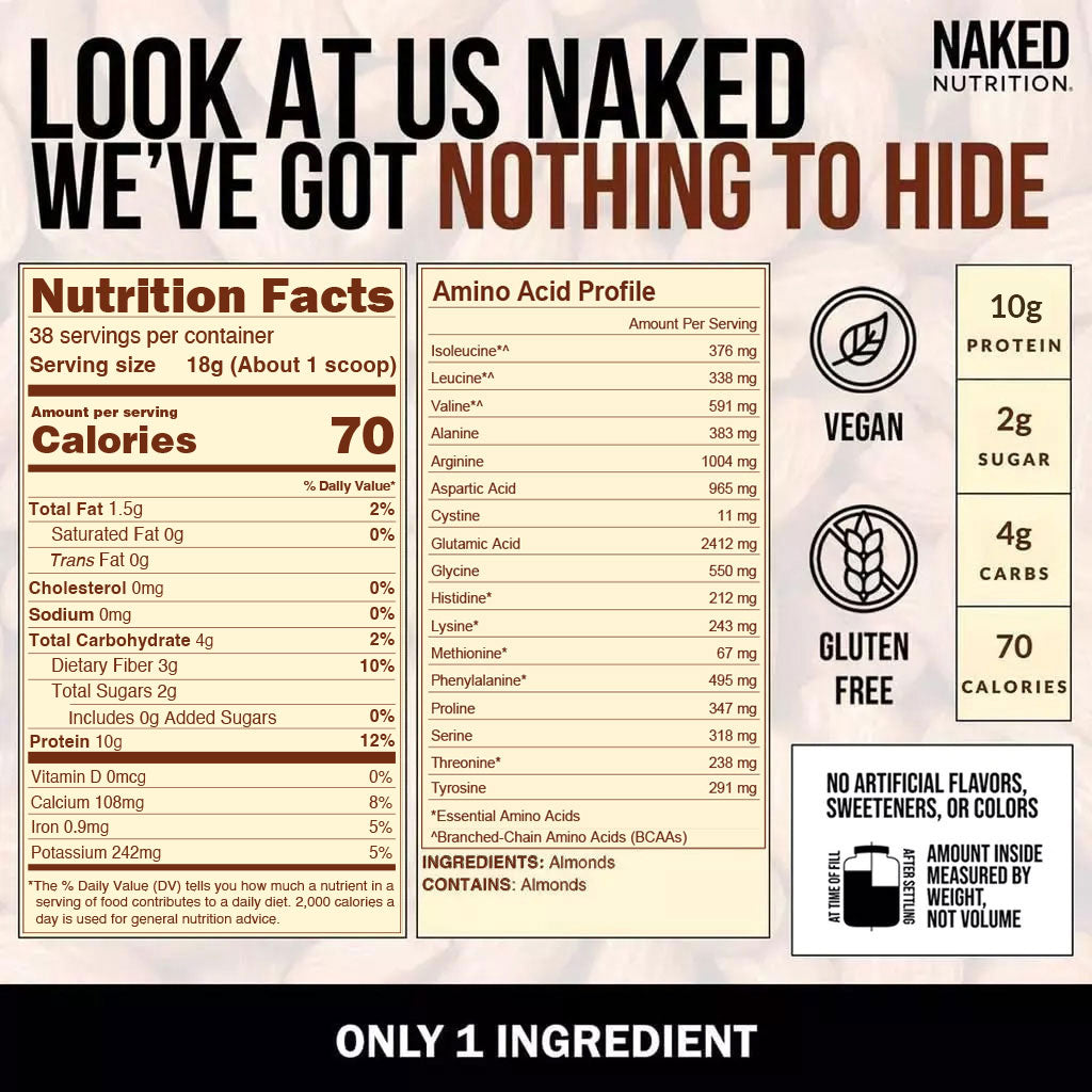 Powdered Almonds - Almond with a Straightforward Protein Formula
