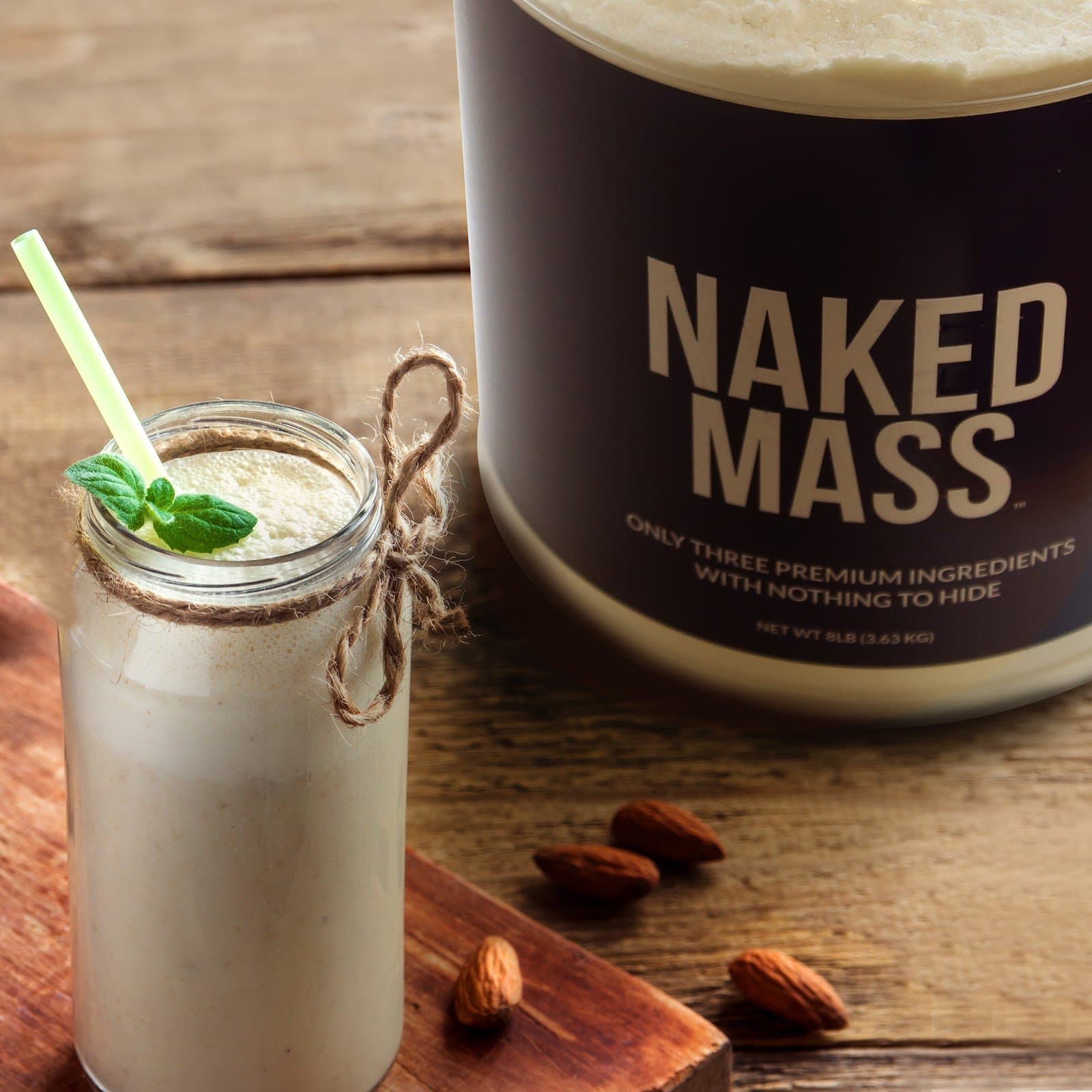 Mass Gainer Protein Supplement - Unflavored for Blending into Daily Nutrition Shakes