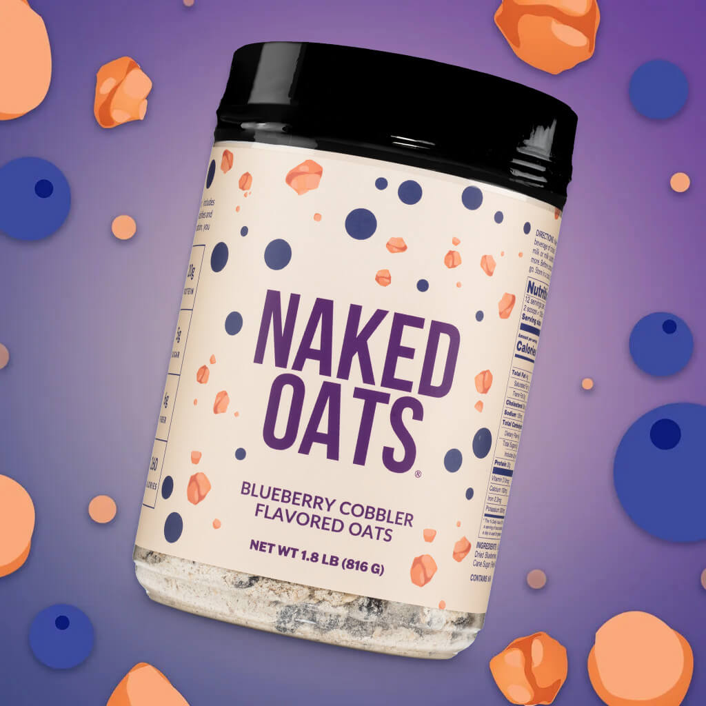 Blueberry Cobbler Protein Oats - Blueberry Cobbler with an Easy - Prep Protein Oat Formula