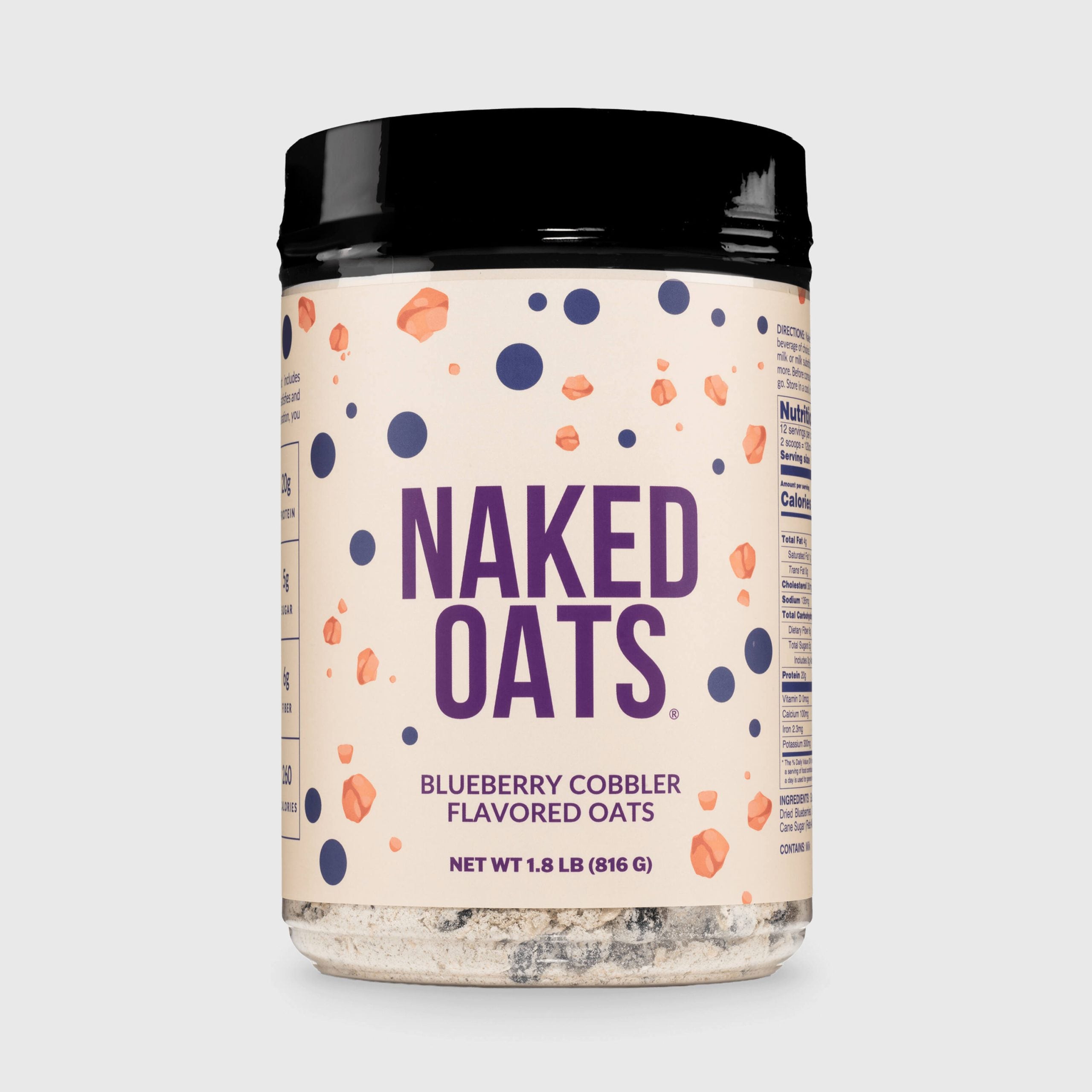 Blueberry Cobbler Protein Oats - Blueberry Cobbler with an Easy - Prep Protein Oat Formula