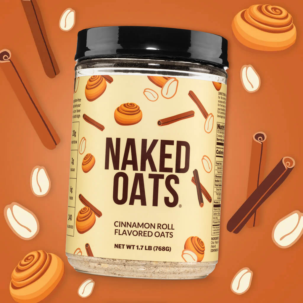 Cinnamon Roll Protein Oats - Cinnamon Roll with an Easy - Prep Protein Oat Formula