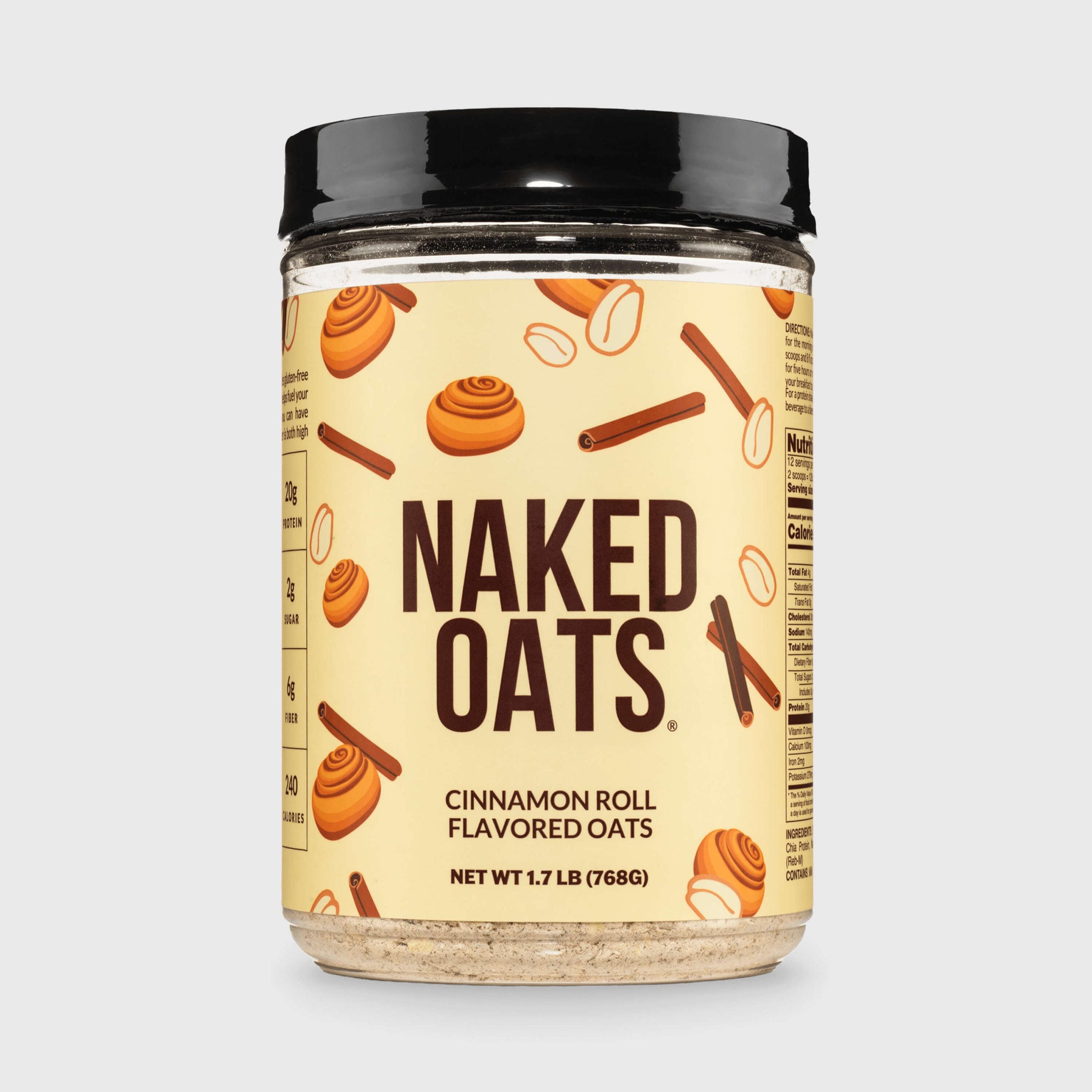 Cinnamon Roll Protein Oats - Cinnamon Roll with an Easy - Prep Protein Oat Formula