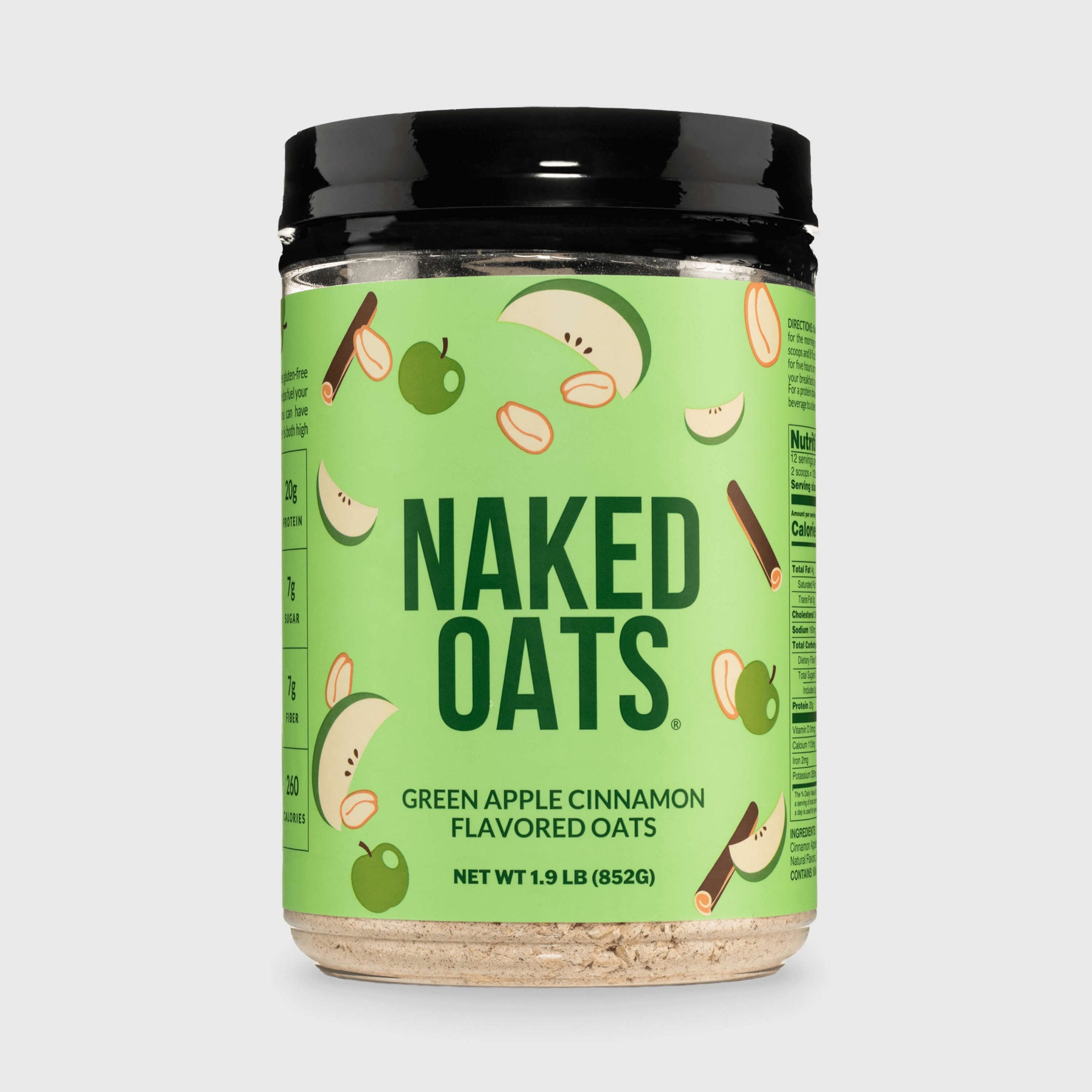 Green Apple Cinnamon Protein Oats - Green Apple Cinnamon with an Easy - Prep Protein Oat Formula