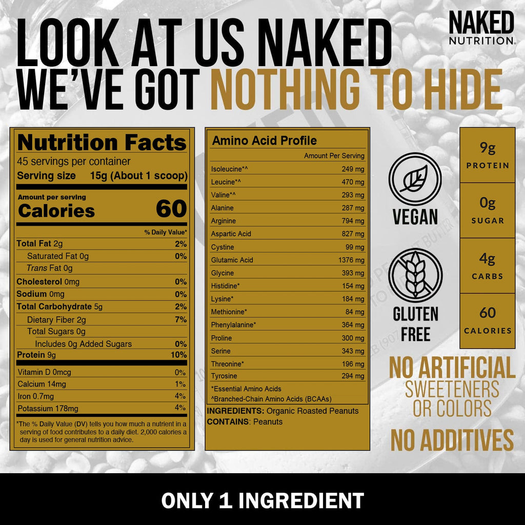 Organic Powdered Peanut Butter - Organic with a Straightforward Protein Formula
