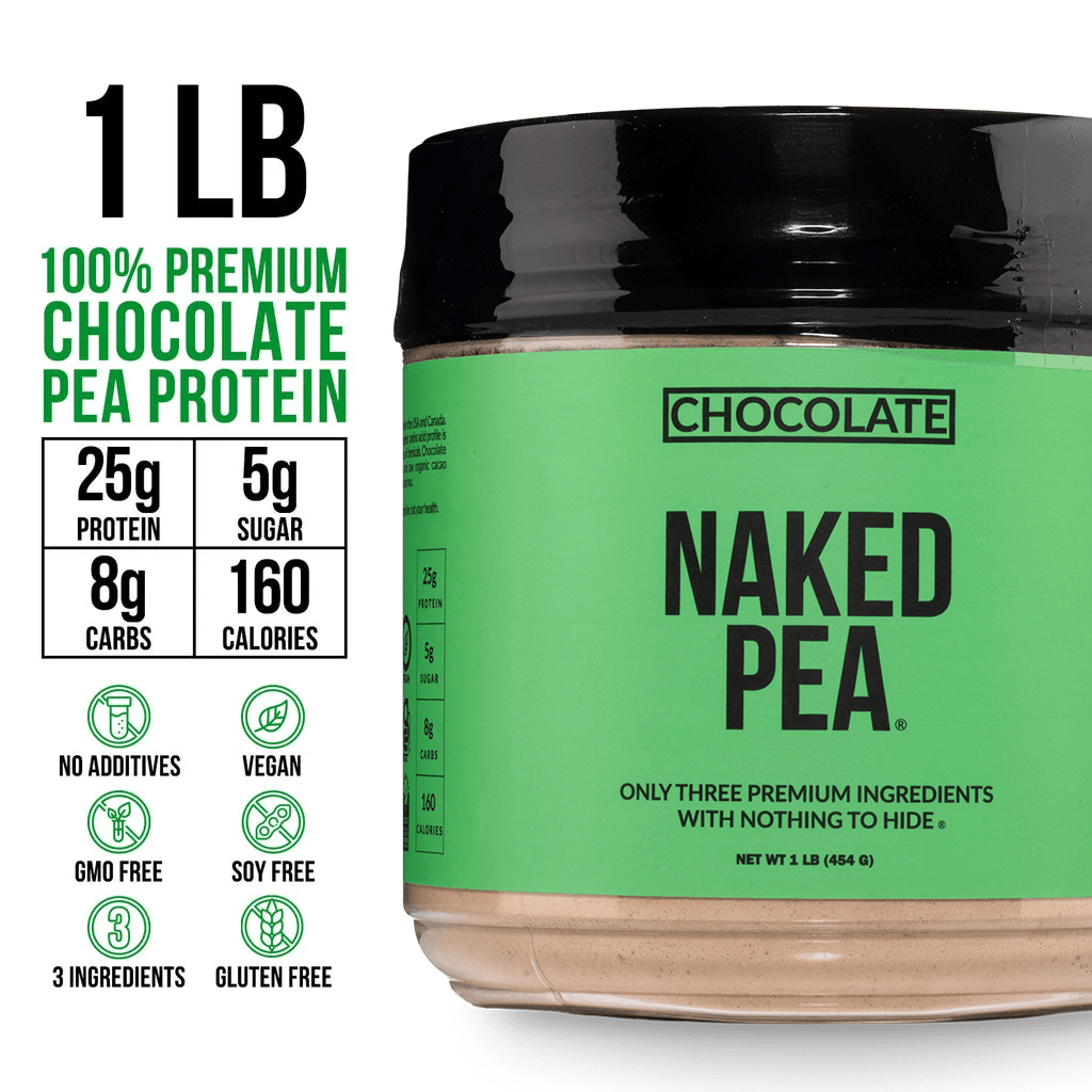 Chocolate Pea Protein Powder - Chocolate - Compact Size with a Straightforward Protein Formula