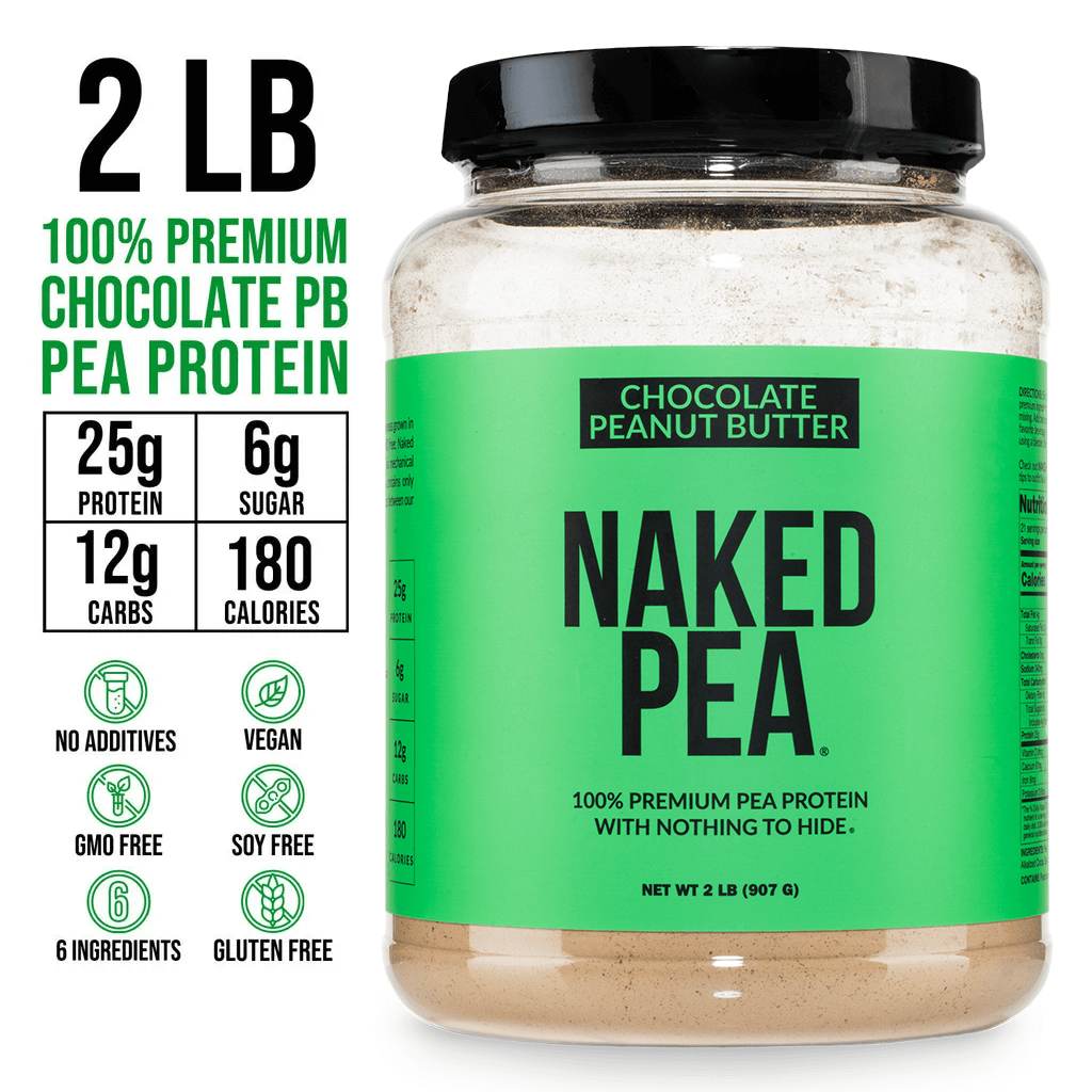 Chocolate Peanut Butter Pea Protein Powder - Chocolate PB - Chocolate Formula with a Straightforward Protein Formula