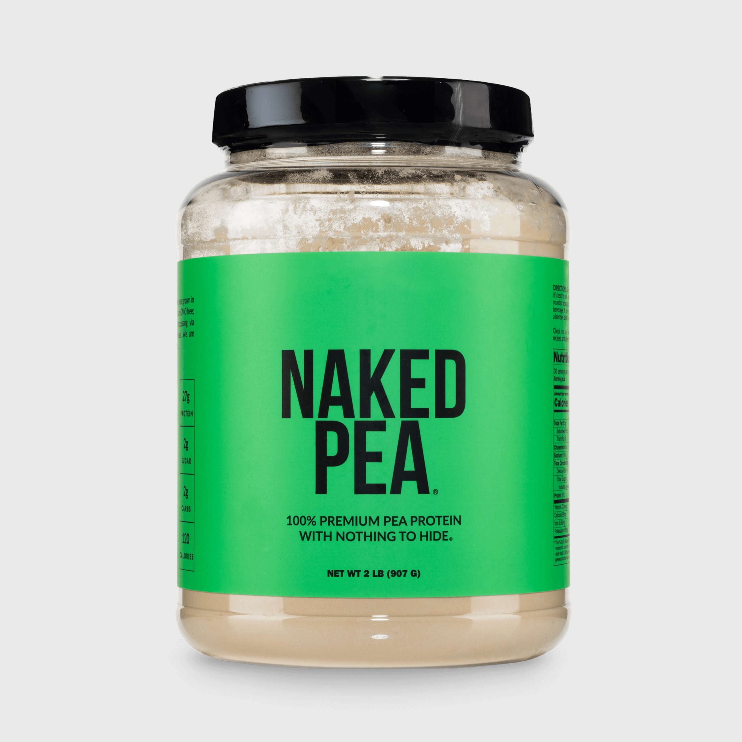 Pea Protein Powder - Unflavored - Standard Size with a Straightforward Protein Formula