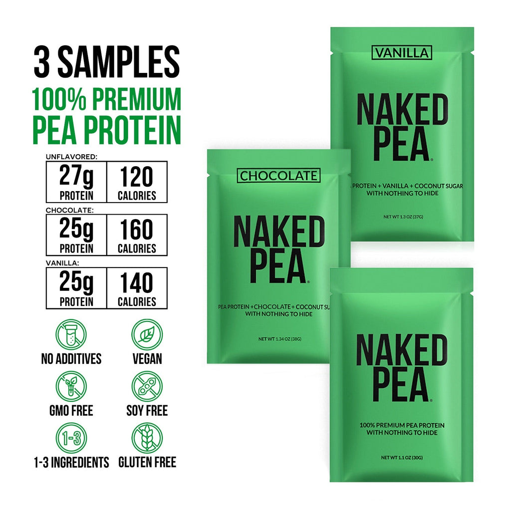 Vegan Protein Powder Sample Pack with a Straightforward Protein Formula